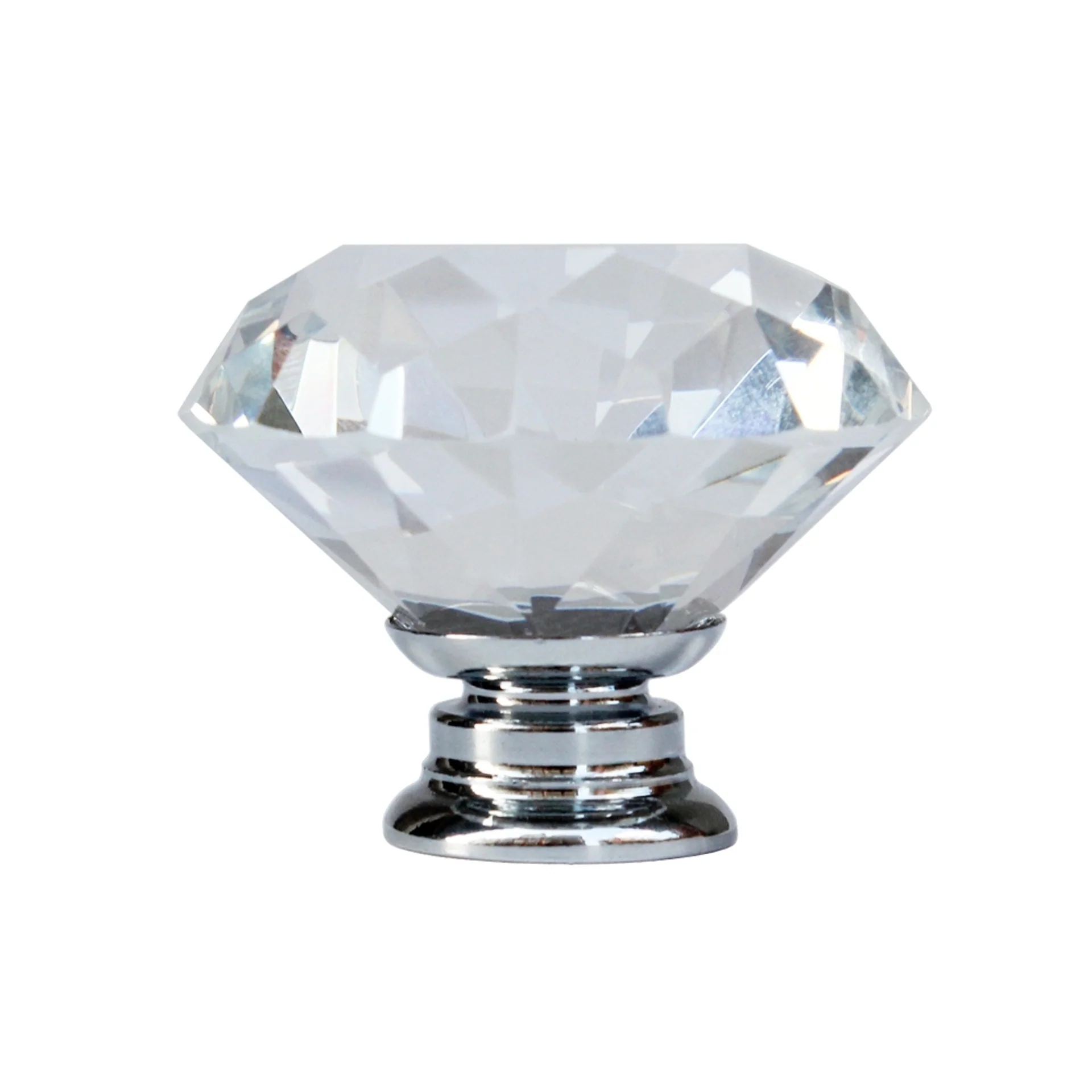 10 x Diamond Crystal Glass Knobs Drawer Handles Knobs - Image 3