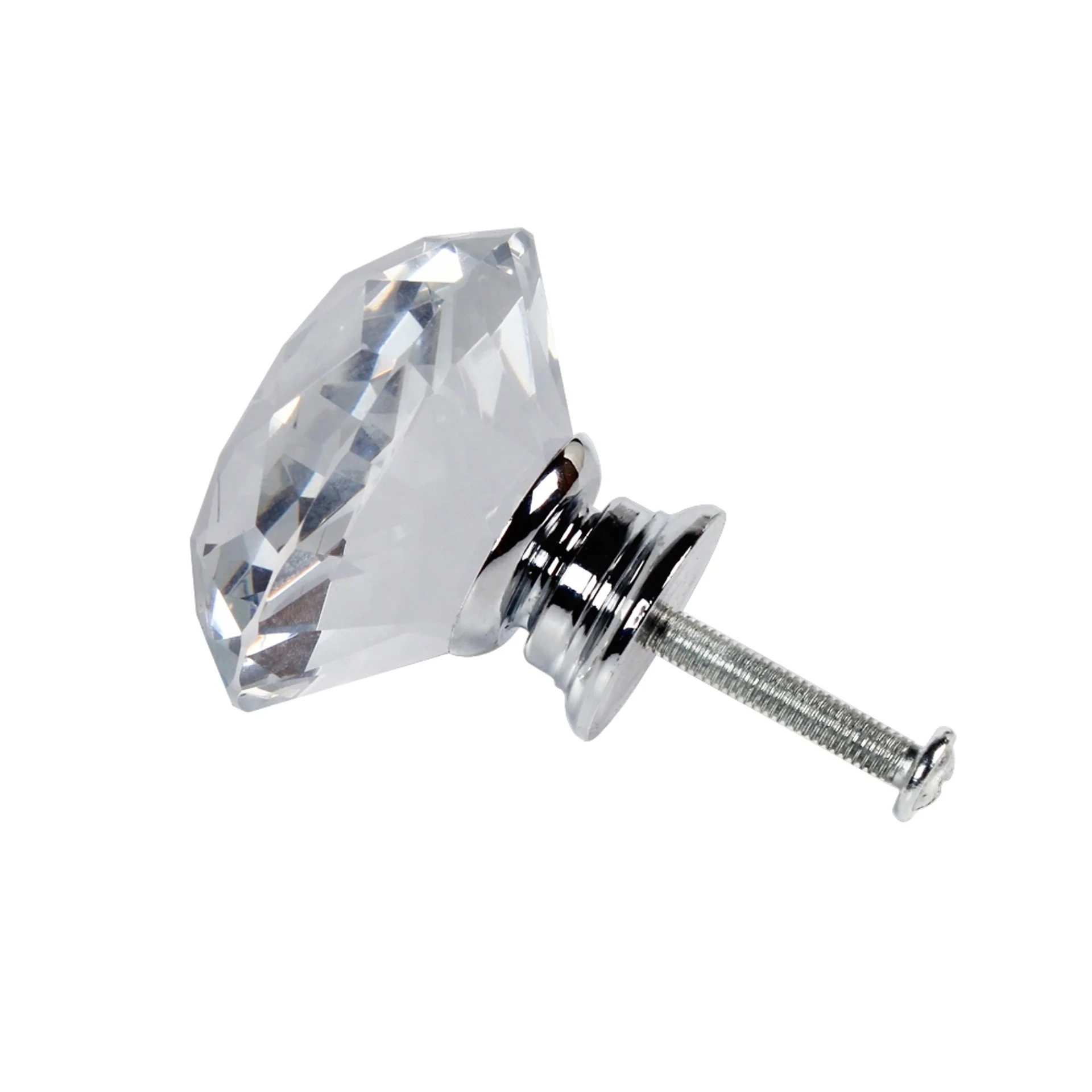 10 x Diamond Crystal Glass Knobs Drawer Handles Knobs - Image 4