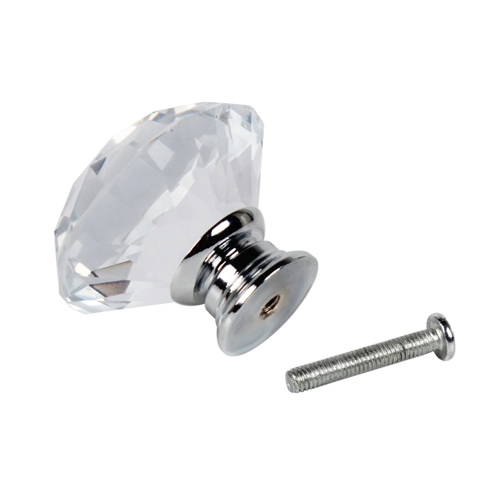 10 x Diamond Crystal Glass Knobs Drawer Handles Knobs - Image 5