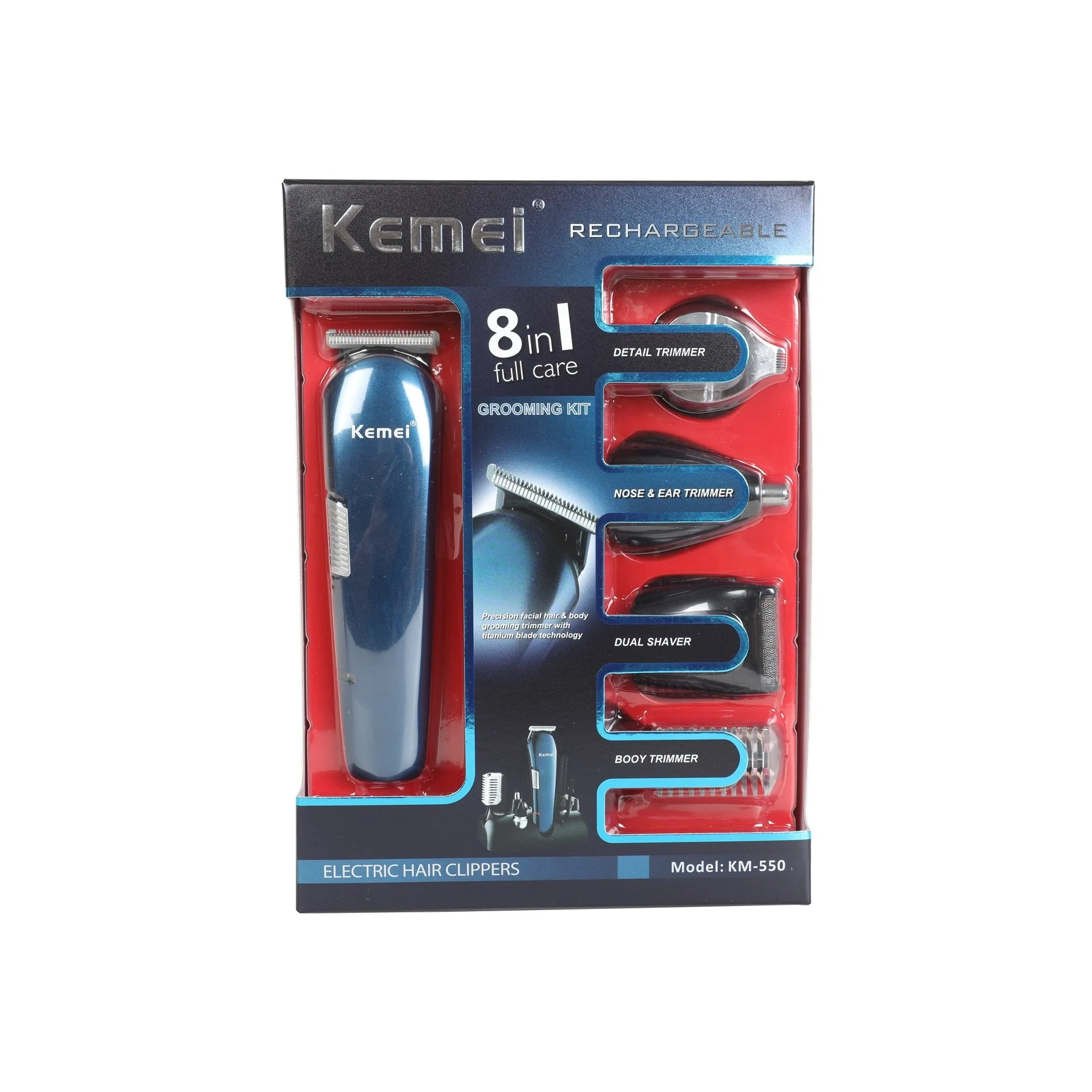 8 IN 1 Hair Trimmer Shaver Clippers Cordless - Image 13