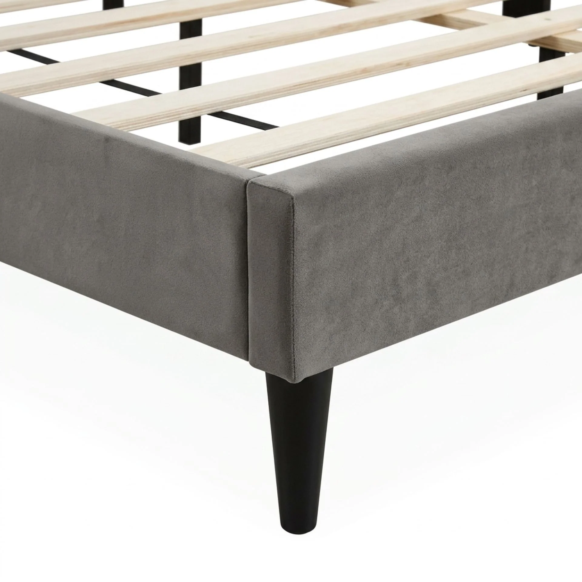 Sable Double Bed Frame - Grey - Image 10