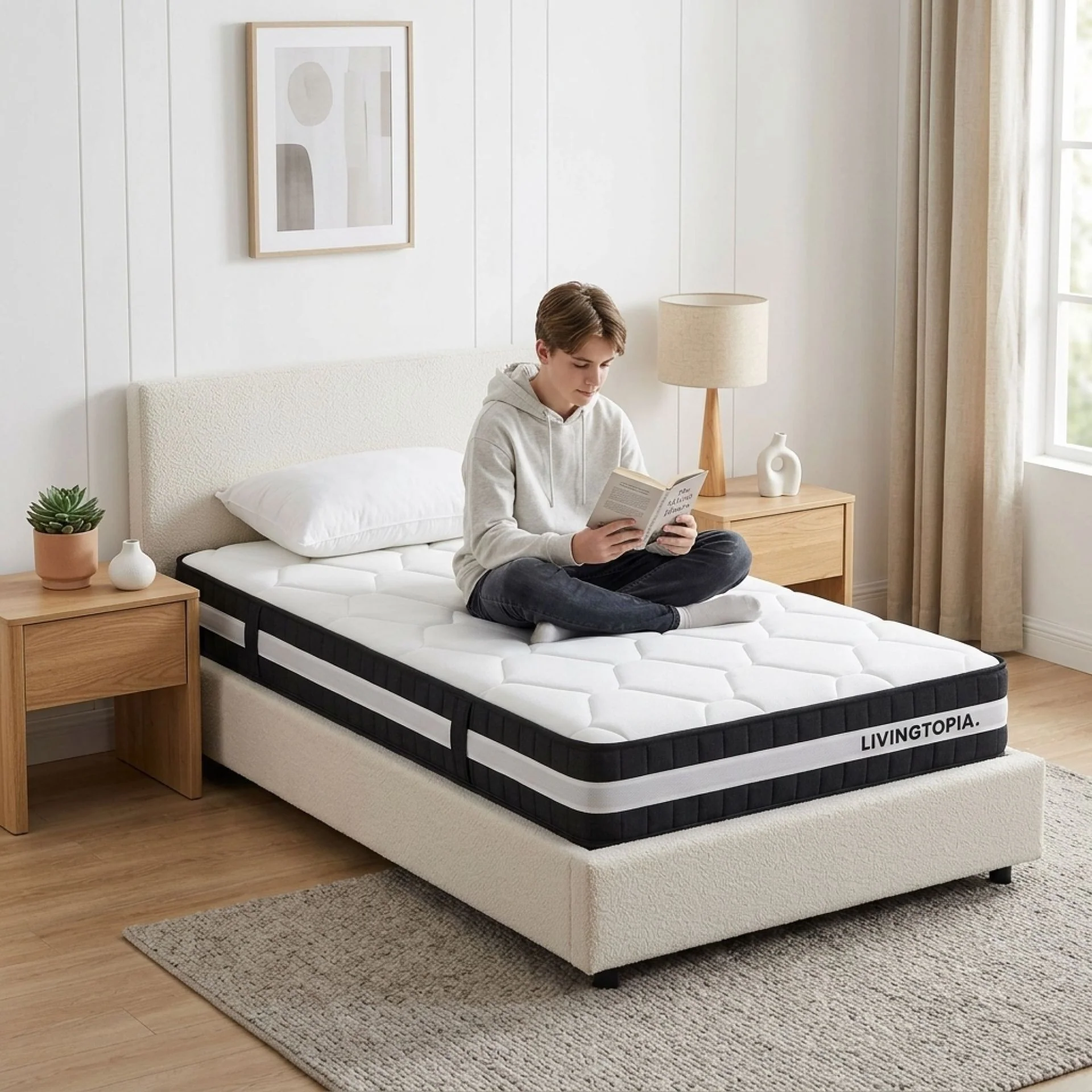 Comfort Plus Pocket Spring Mattress - King Single - Image 15