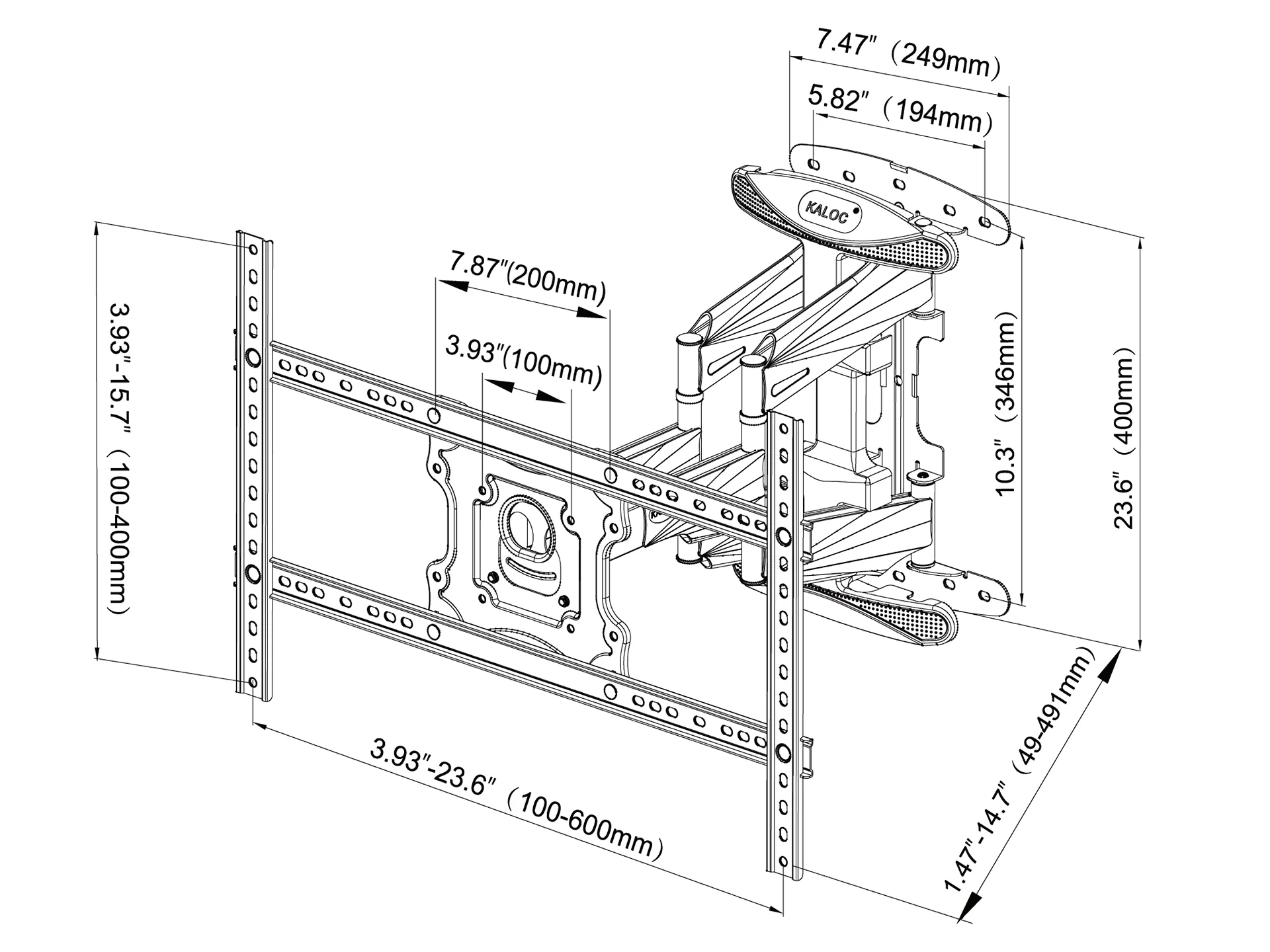 32-70'' TV Wall Bracket - Image 2