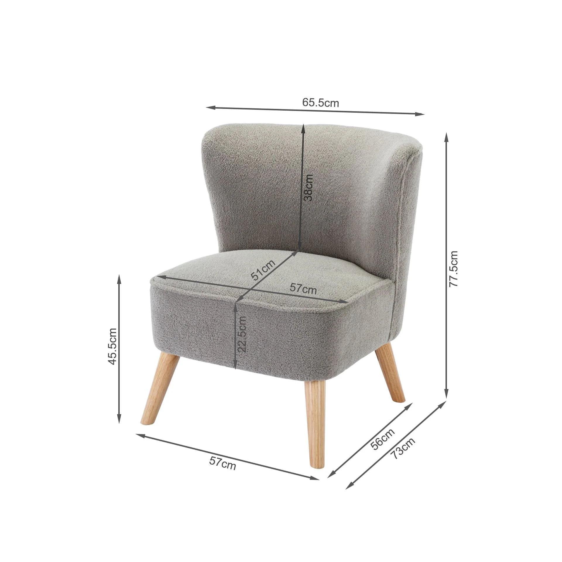Alice Occasional Chair - Grey - Image 10