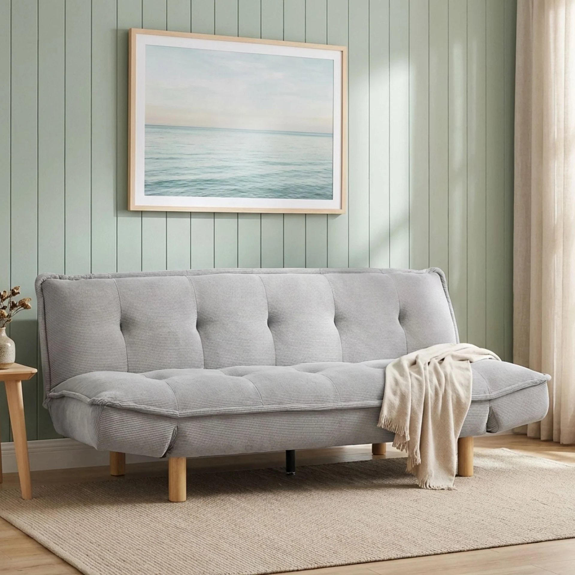 Alnwick 3 Seater Sofa Bed - Dark Grey - Image 4