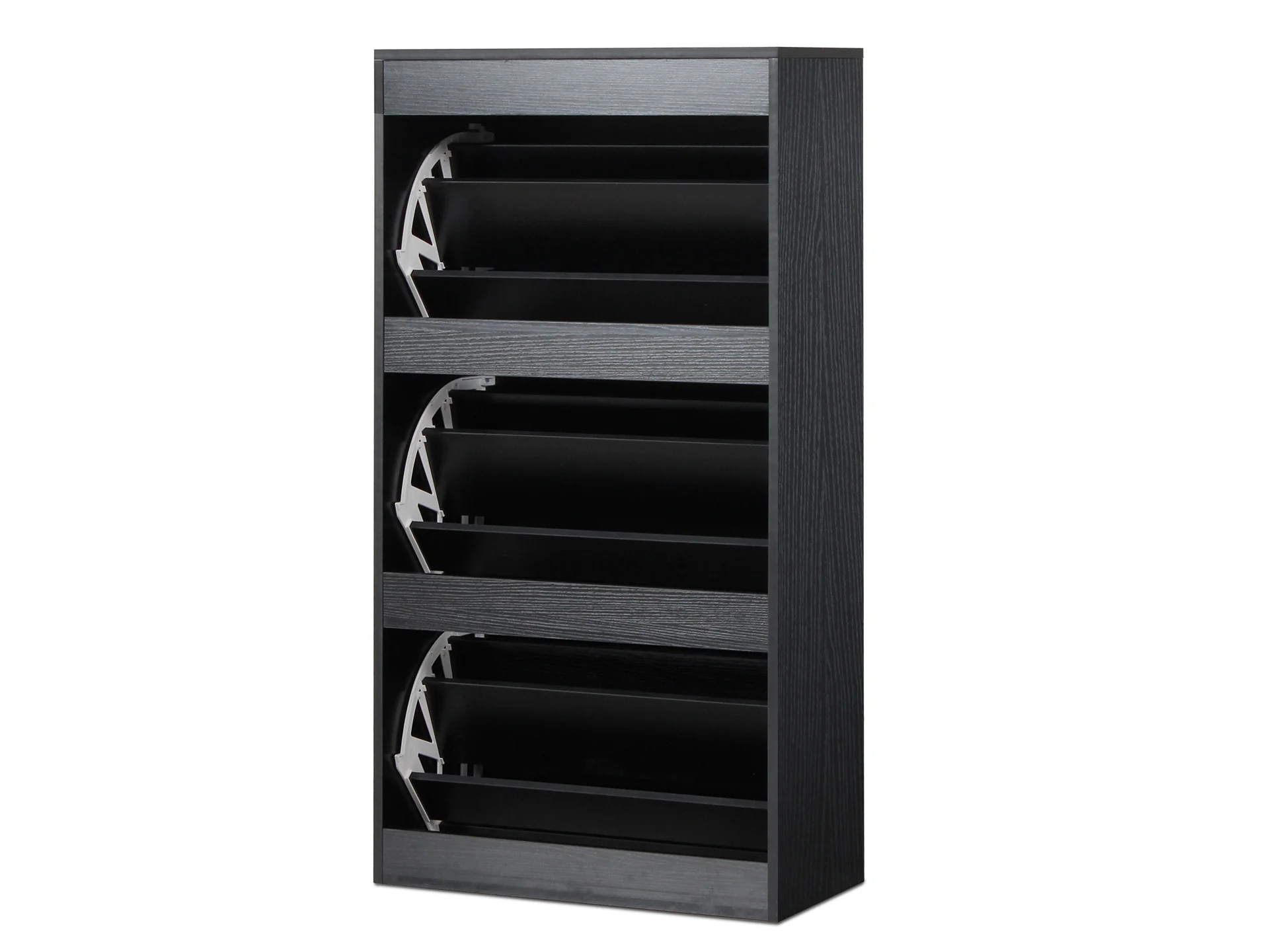 ANAU 3 Drawer Shoe Cabinet Storage - BLACK - Image 2