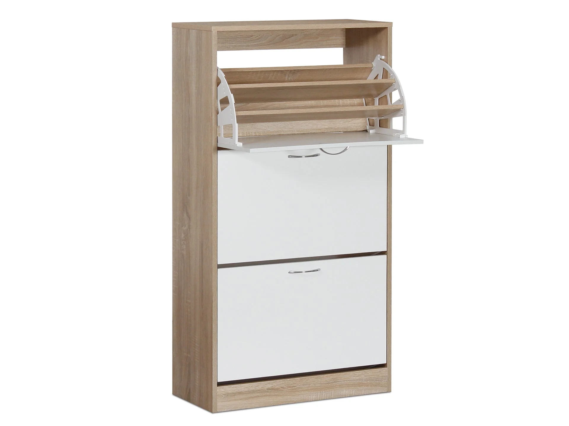ANAU 3 Drawer Shoe Cabinet Storage - OAK - Image 3