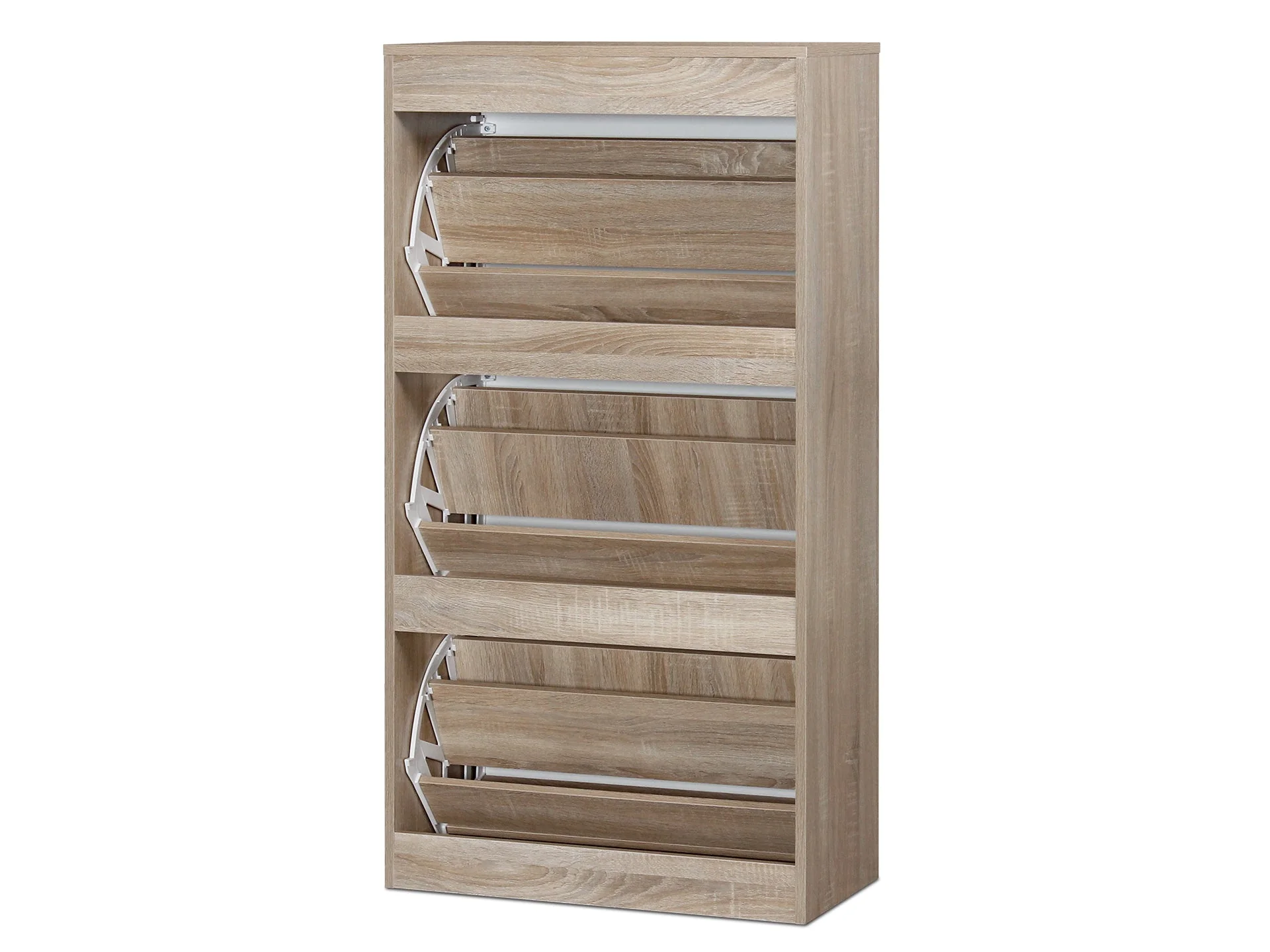 ANAU 3 Drawer Shoe Cabinet Storage - OAK - Image 5