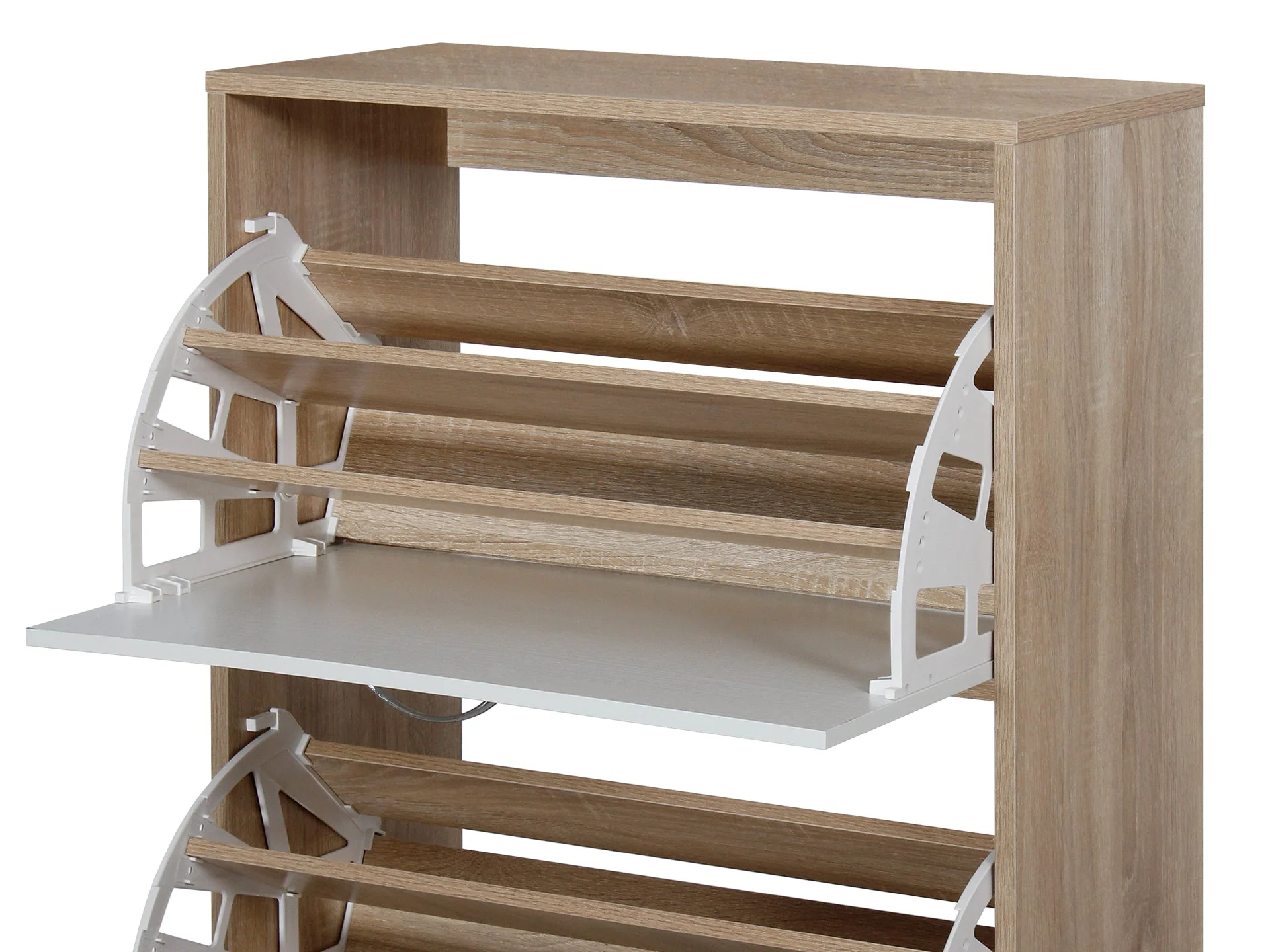 ANAU 3 Drawer Shoe Cabinet Storage - OAK - Image 7
