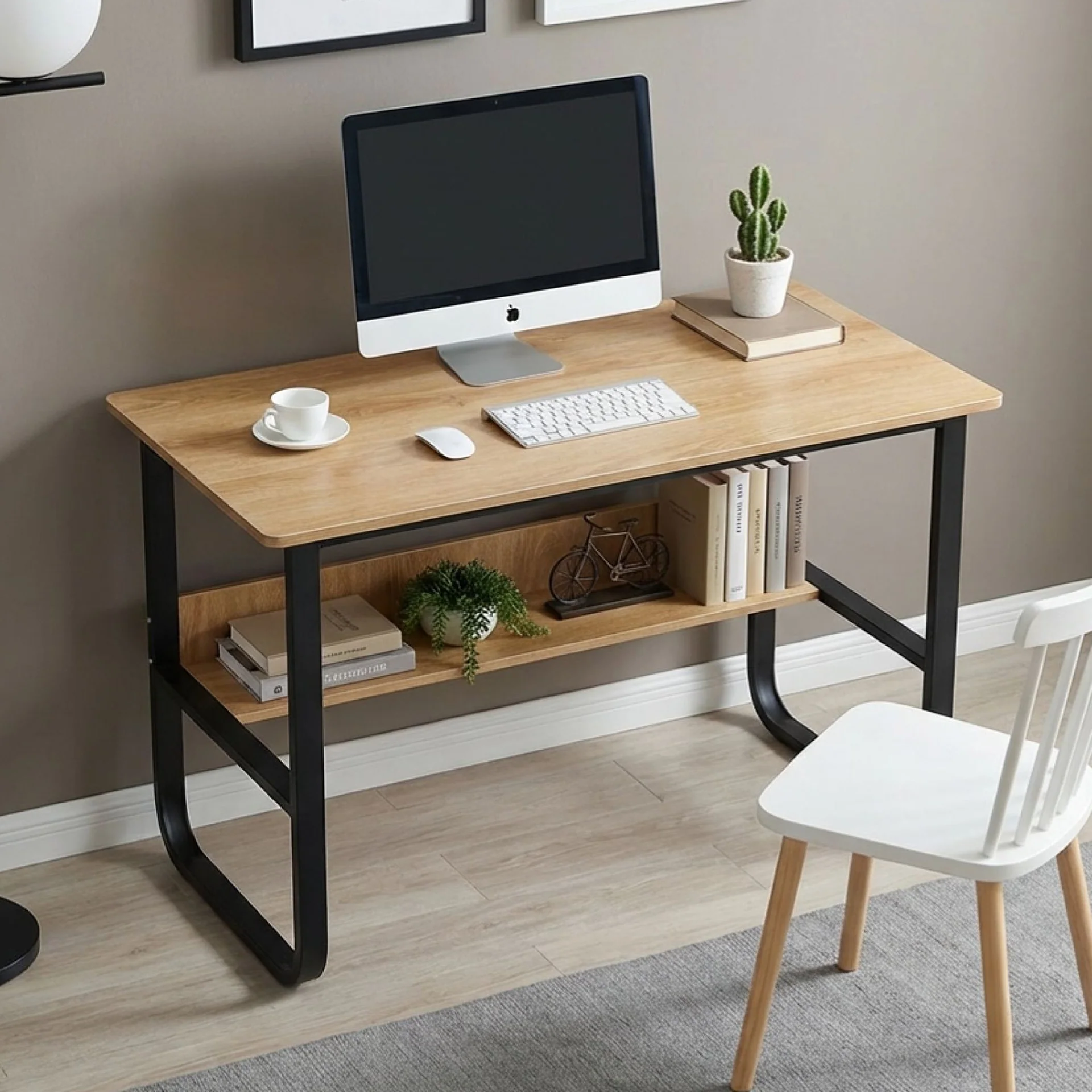 Andrea 100cm Computer Desk - Black