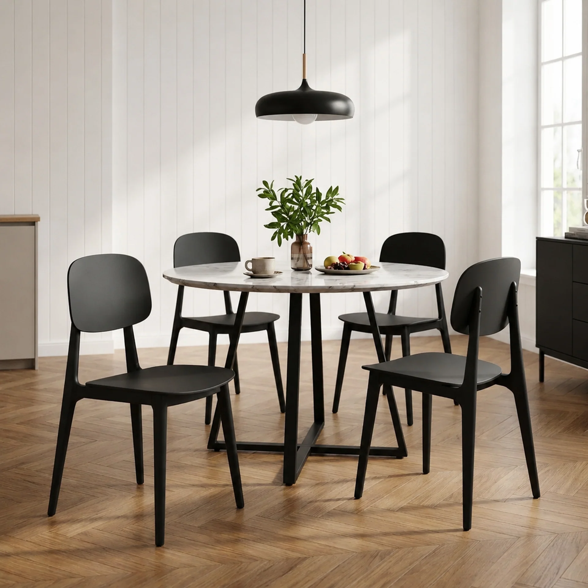 Anthony Dining Chair - Set of 4 - Black - Image 4