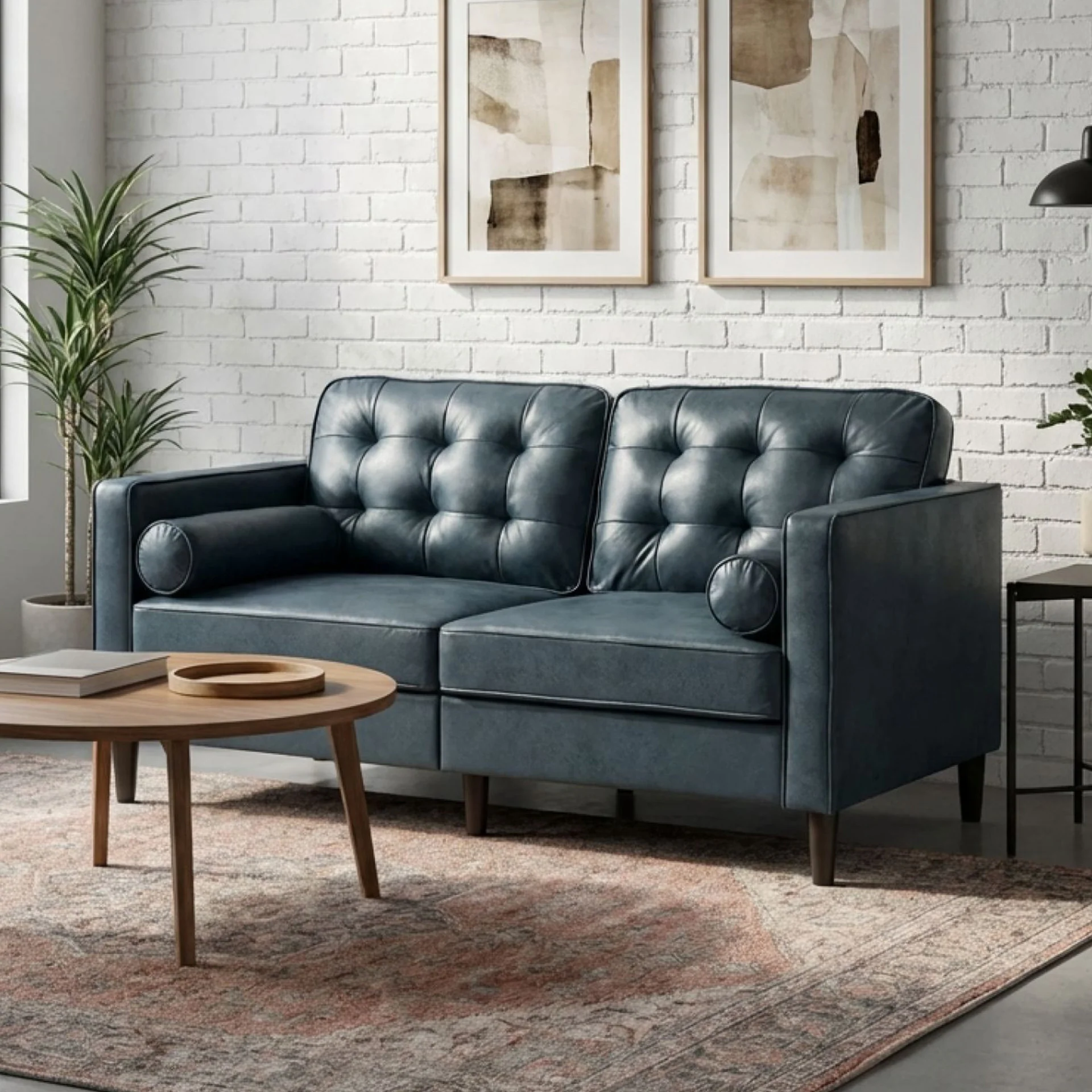 Apex 2 Seater Sofa - Blue - Image 4