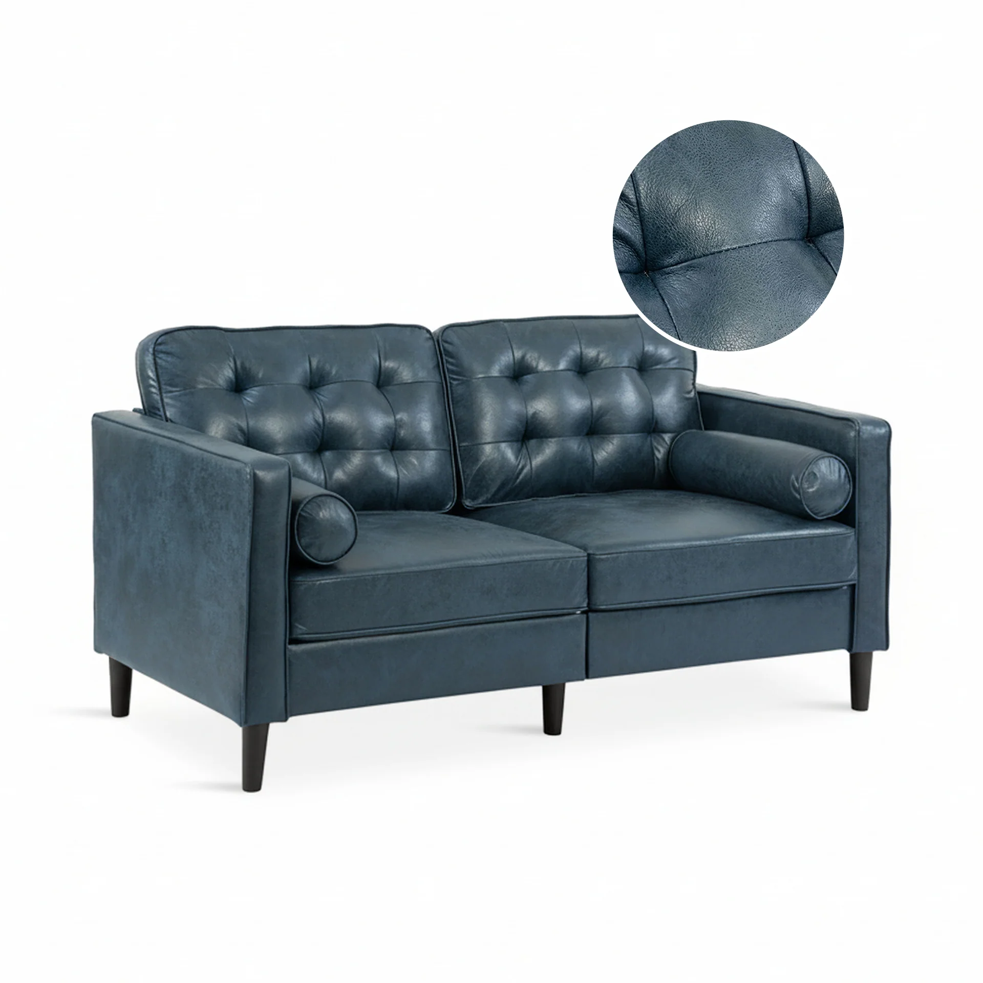 Apex 2 Seater Sofa - Blue - Image 8