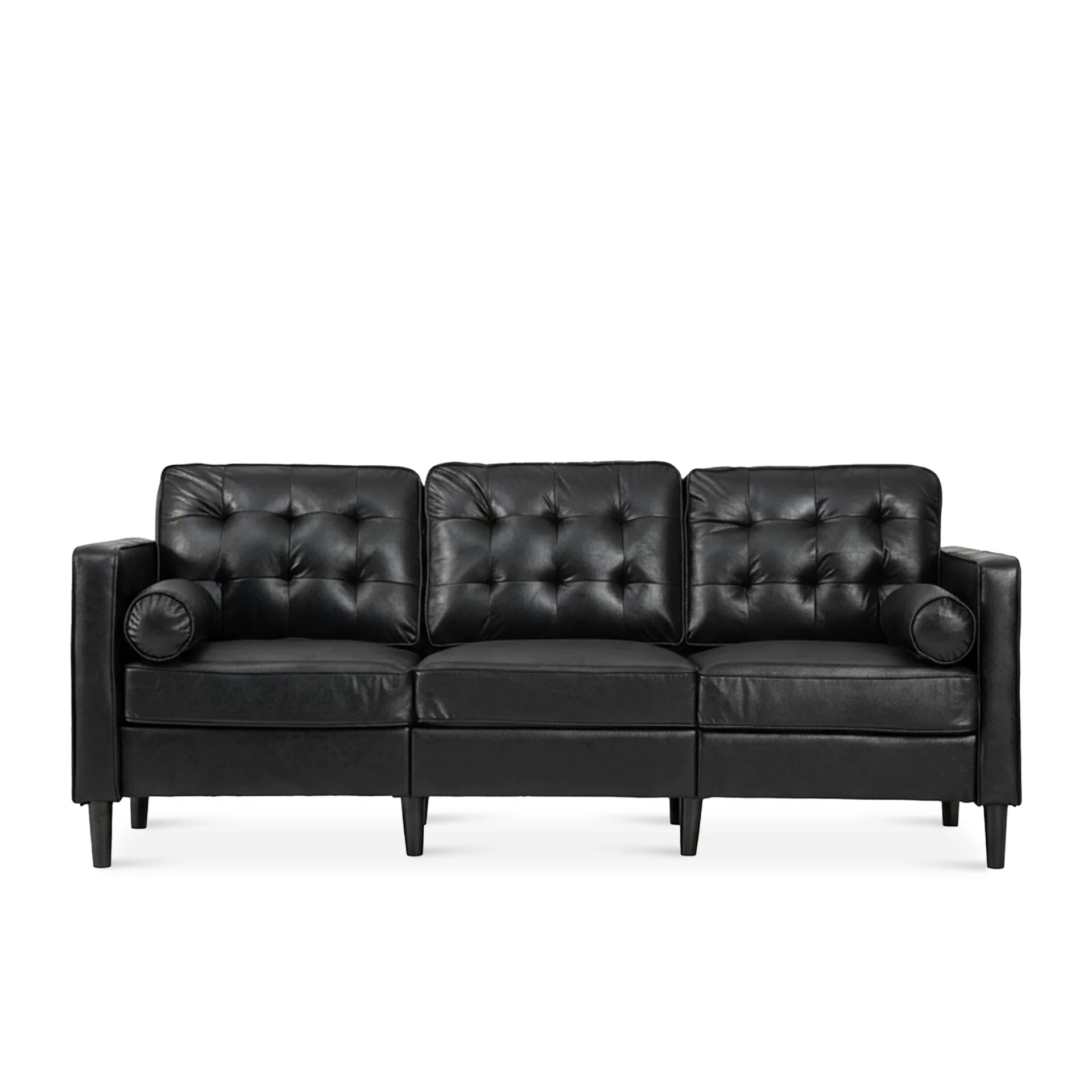 Apex 3 Seater Sofa - Black - Image 8