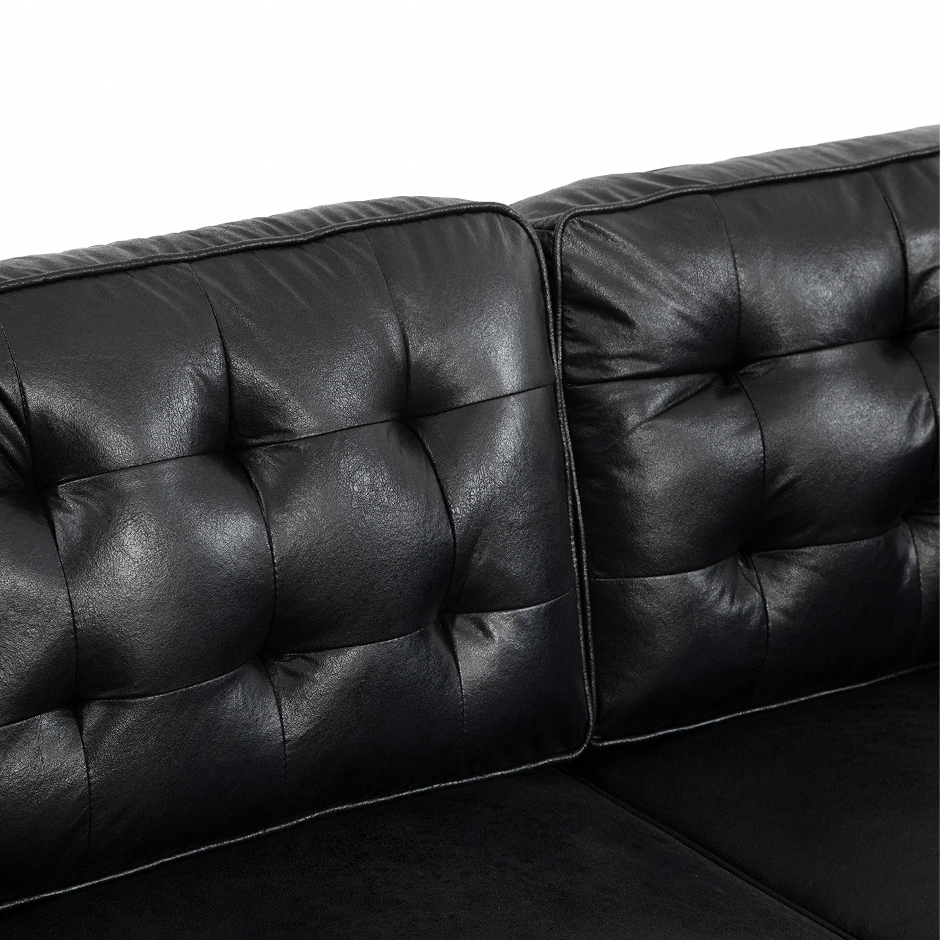 Apex 3 Seater Sofa - Black - Image 9
