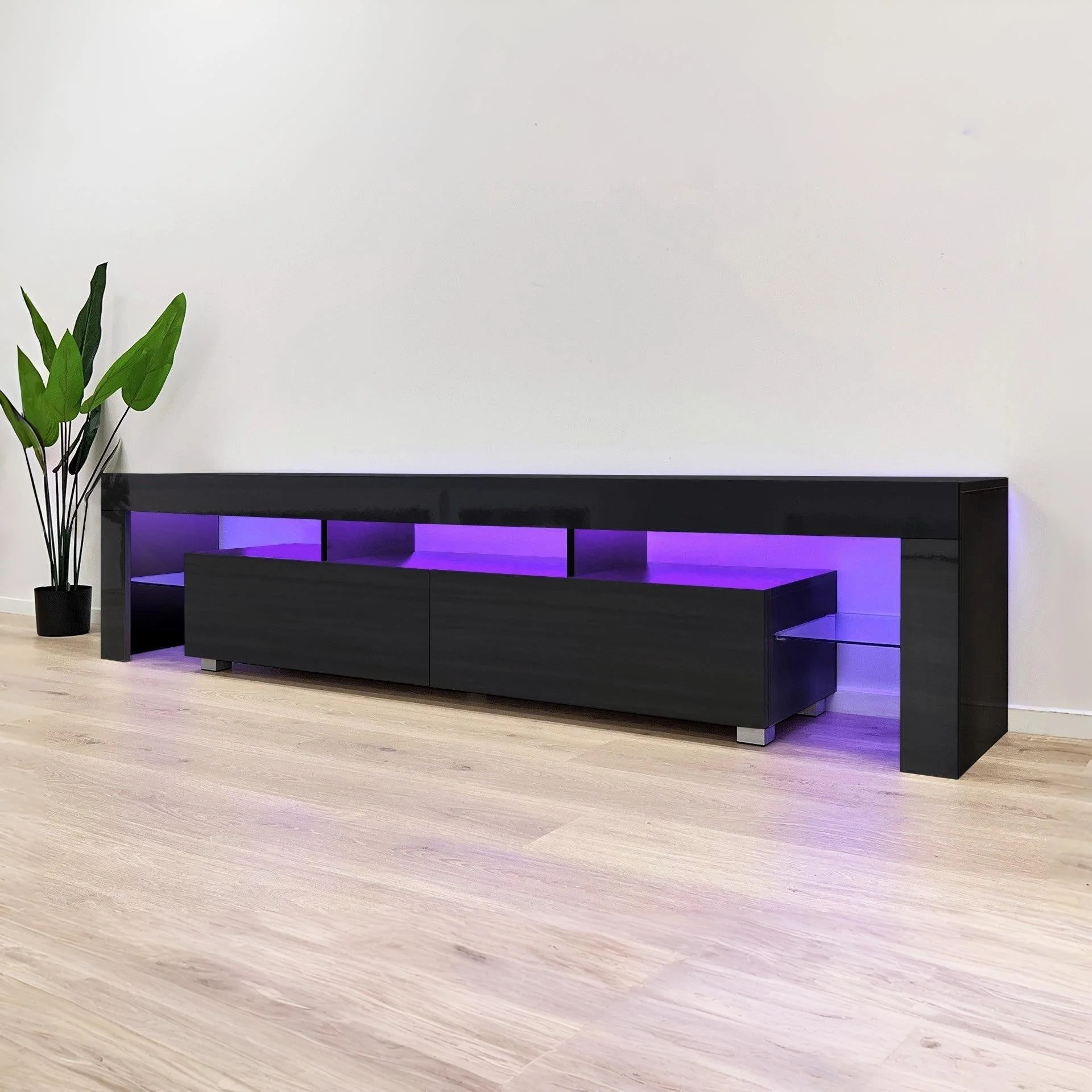 Arvada 2m Entertainment Unit - Black - Image 8