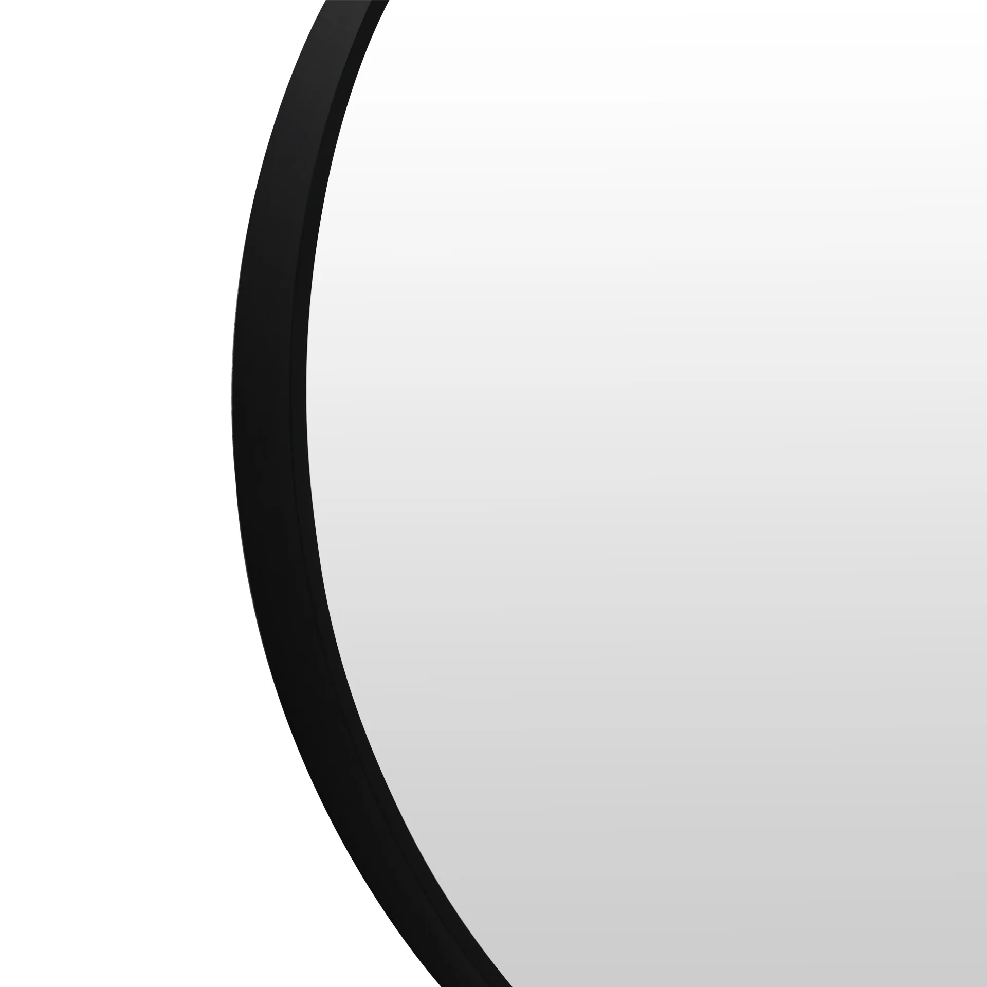 Aura Round Metal Framed Wall Mirror 60cm - Black - Image 7
