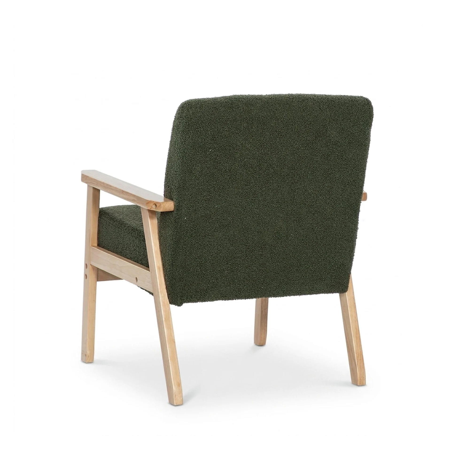 Aven Boucle Armchair - Dark Green - Image 10