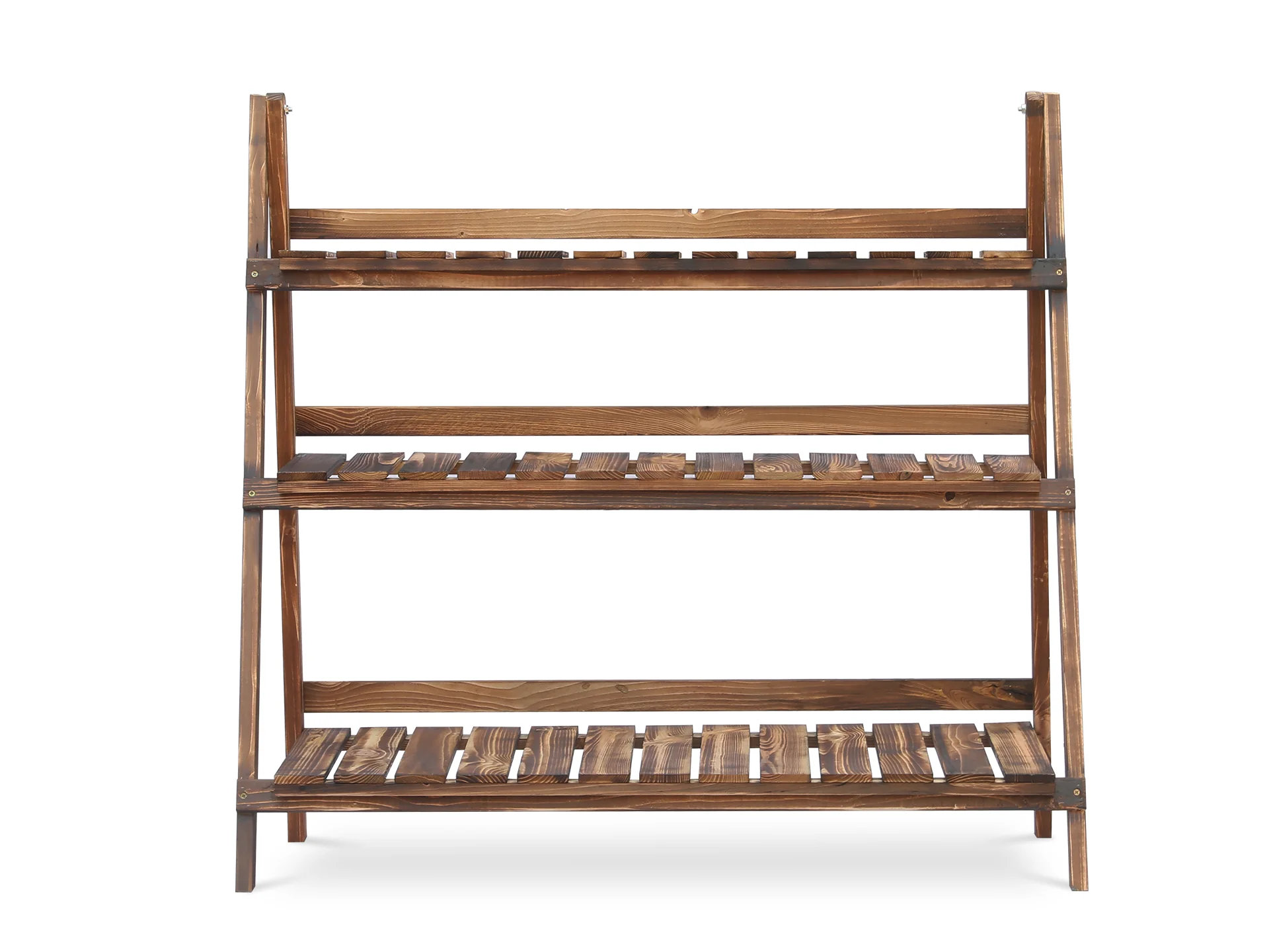 Balaton Ladder Planter Stand 100cm - Rustic Brown - Image 3