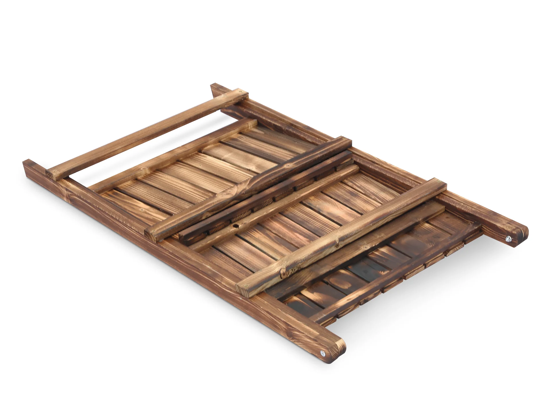 Balaton Ladder Planter Stand 60cm - Rustic Brown - Image 4