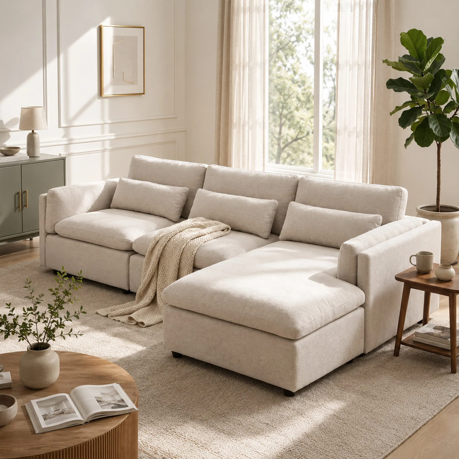 Barmouth Modular Sofa - Silver Cloud - Image 3