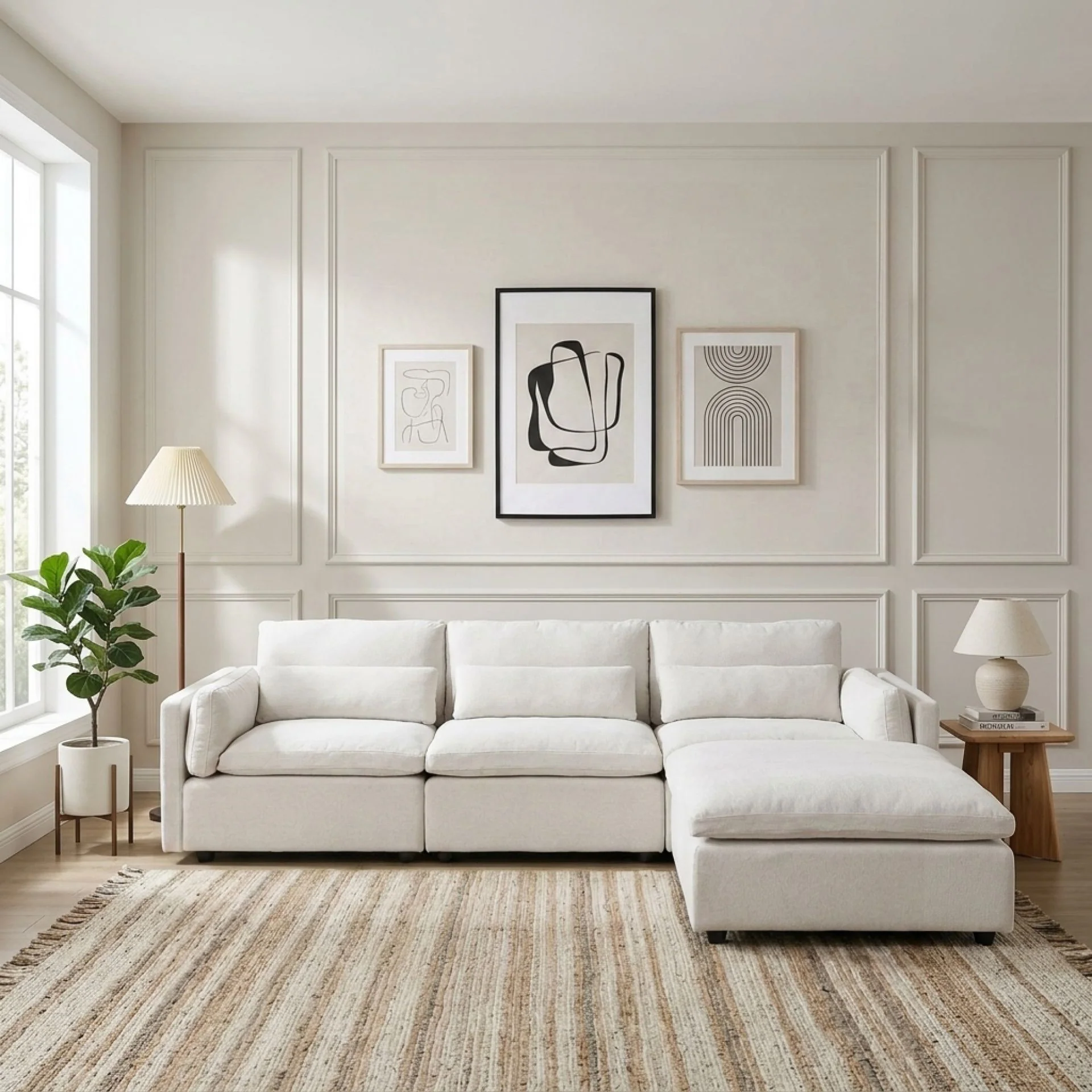 Barmouth Modular Sofa - Silver Cloud - Image 4