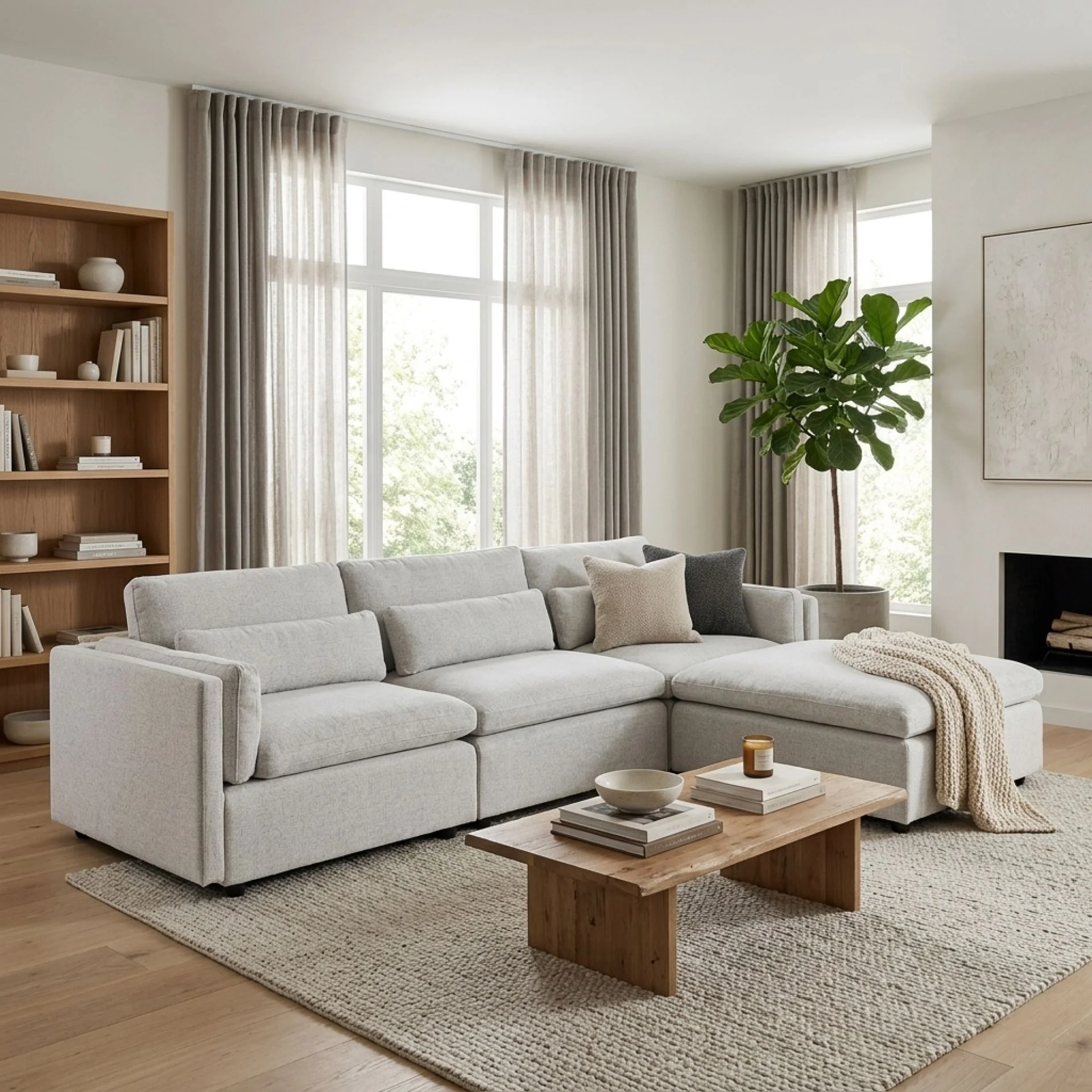 Barmouth Modular Sofa - Silver Grey - Image 3