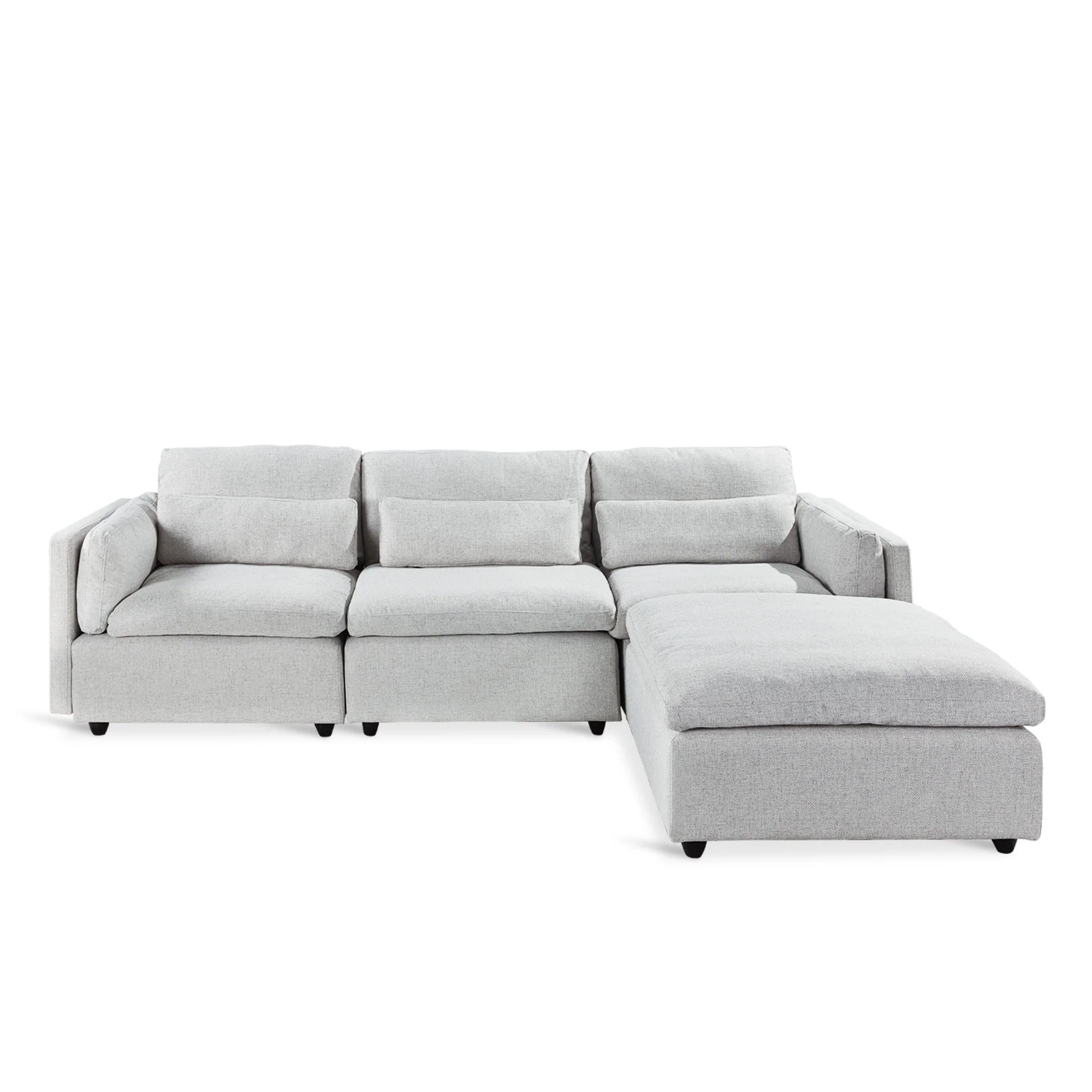 Barmouth Modular Sofa - Silver Grey - Image 8