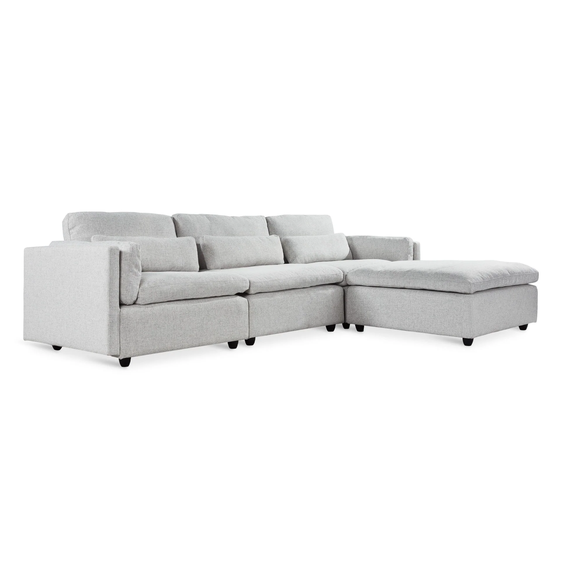 Barmouth Modular Sofa - Silver Grey - Image 9