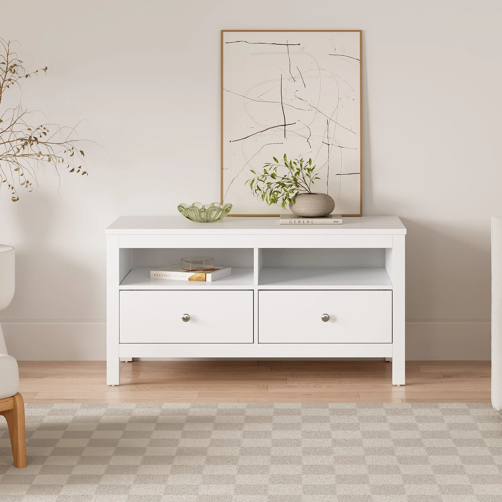 Barrett 1.1m Entertainment Unit - White