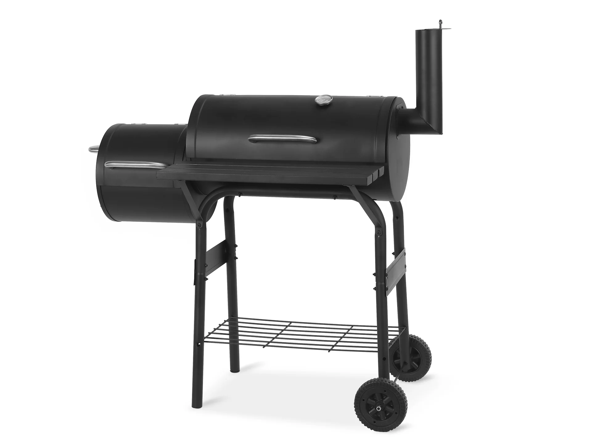 BBQ Grill 2-in-1 BBQ Smoker with Storage Shelf - Image 4