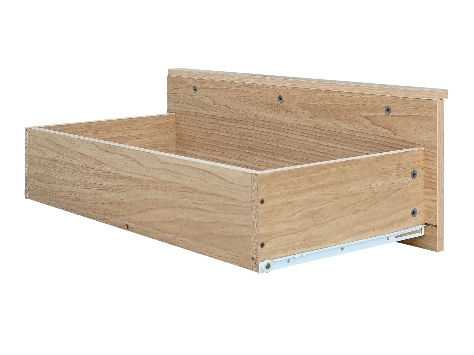 Benny 3 Door Wardrobe with Drawer - Light Teak - Image 10