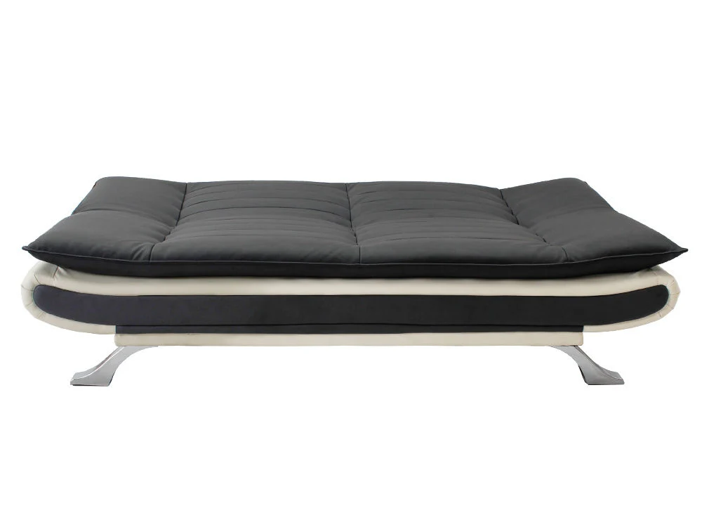 BetaLife 3-Seater PU Sofa Bed BLACK + CREAM - Image 7