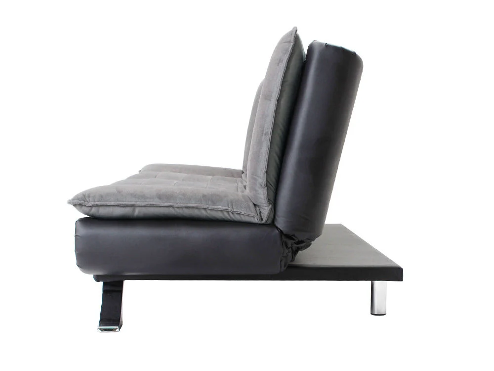 BetaLife 3-Seater Sofa BLACK + GREY - Image 7