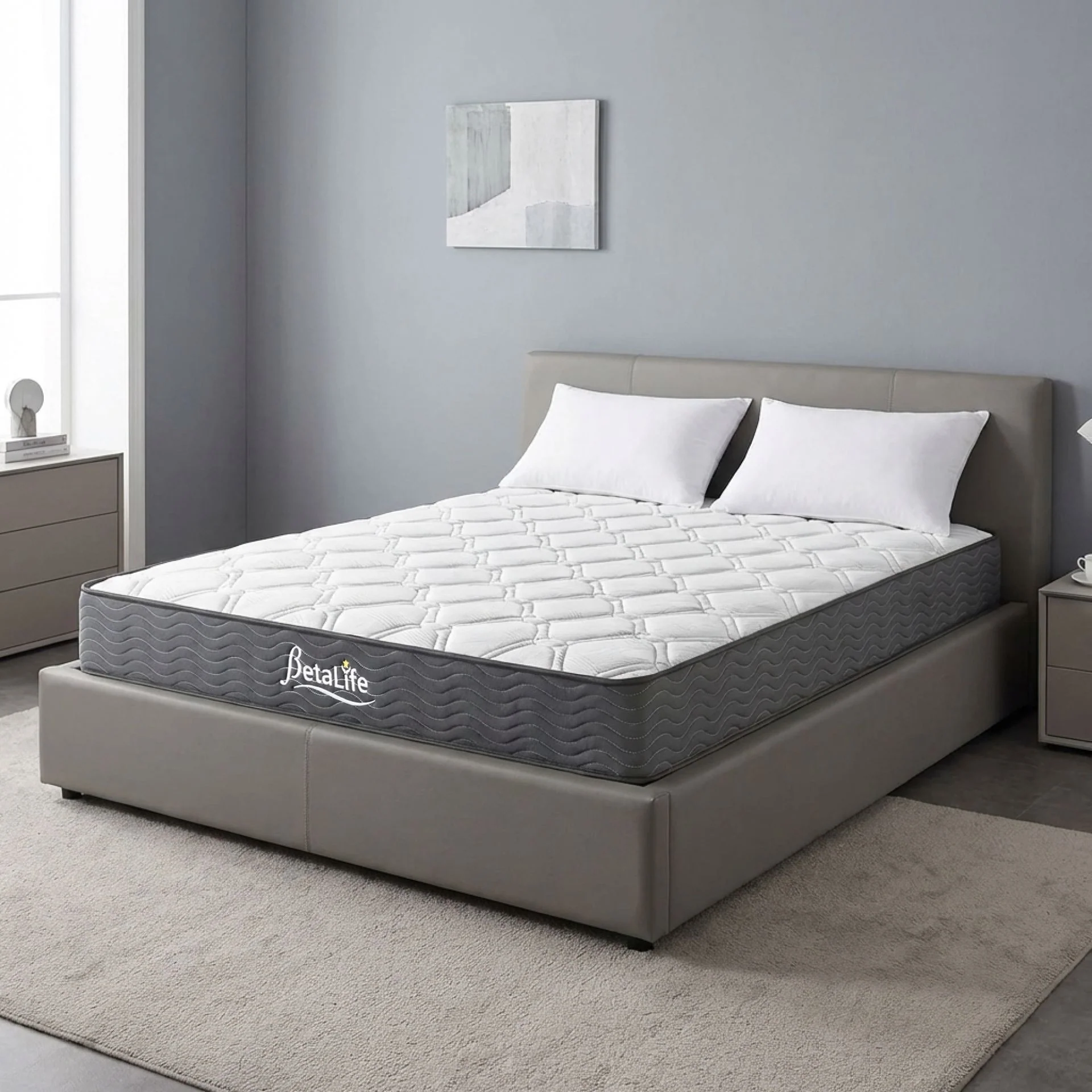 Basics Plus Bonnell Spring Mattress with Pillow - Queen - Image 14