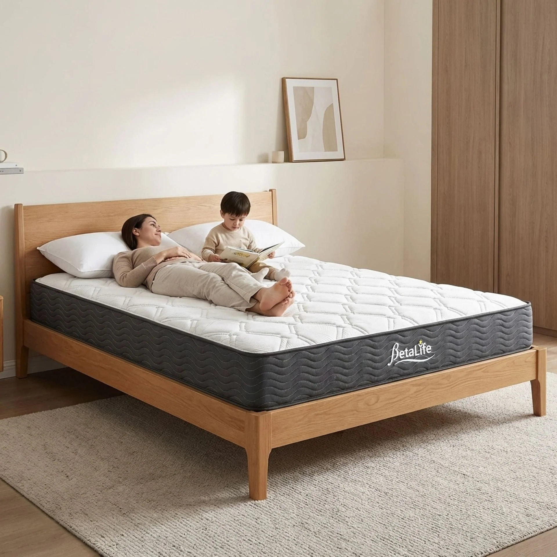 Basics Plus Bonnell Spring Mattress with Pillow - Queen - Image 19