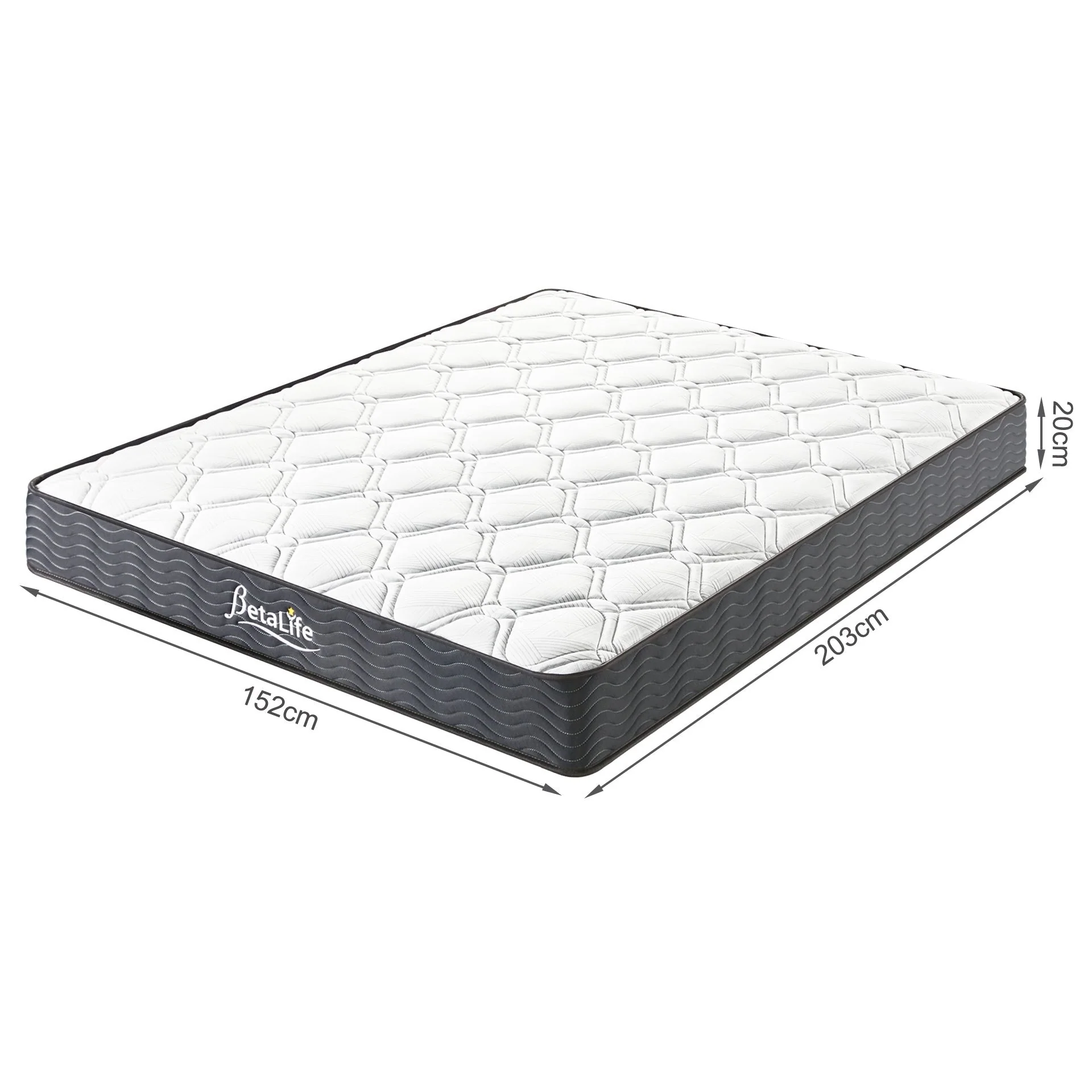 Basics Plus Bonnell Spring Mattress with Pillow - Queen - Image 20