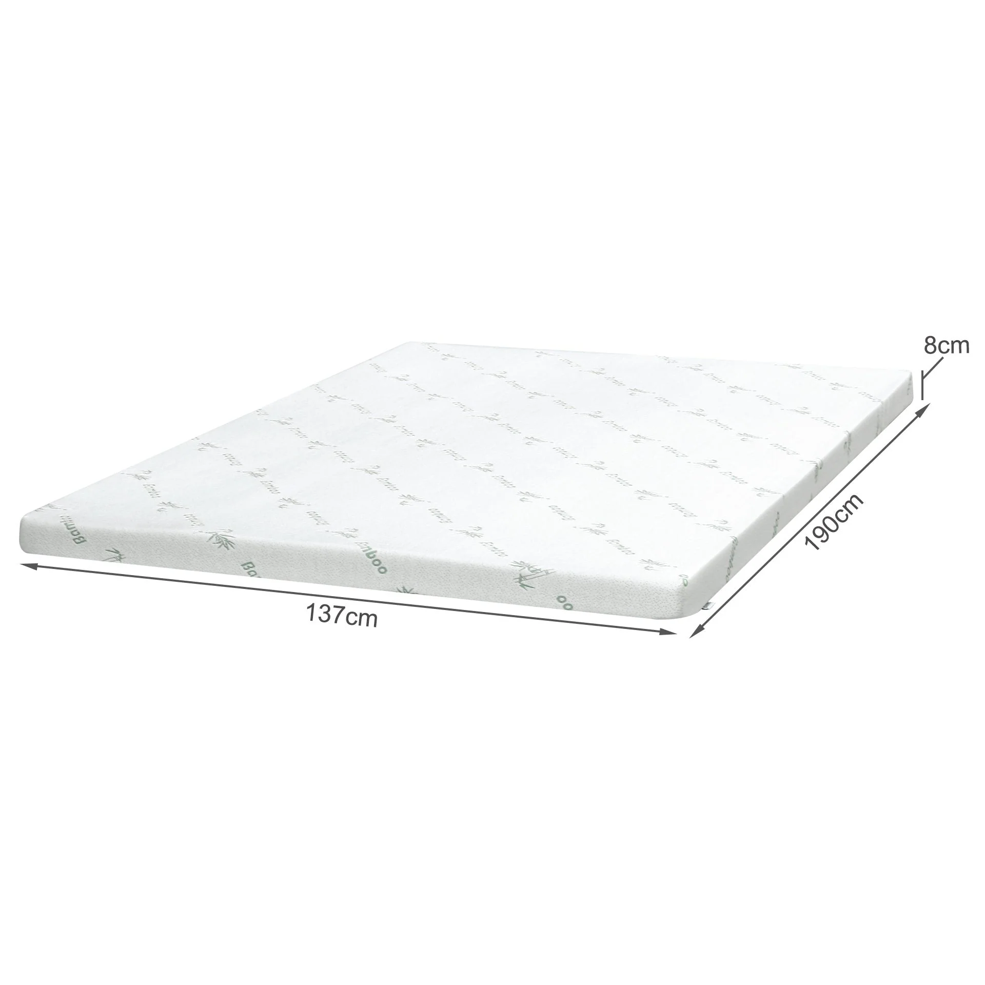 Comfort Plush Gel Memory Foam Mattress Topper - Double - Image 8