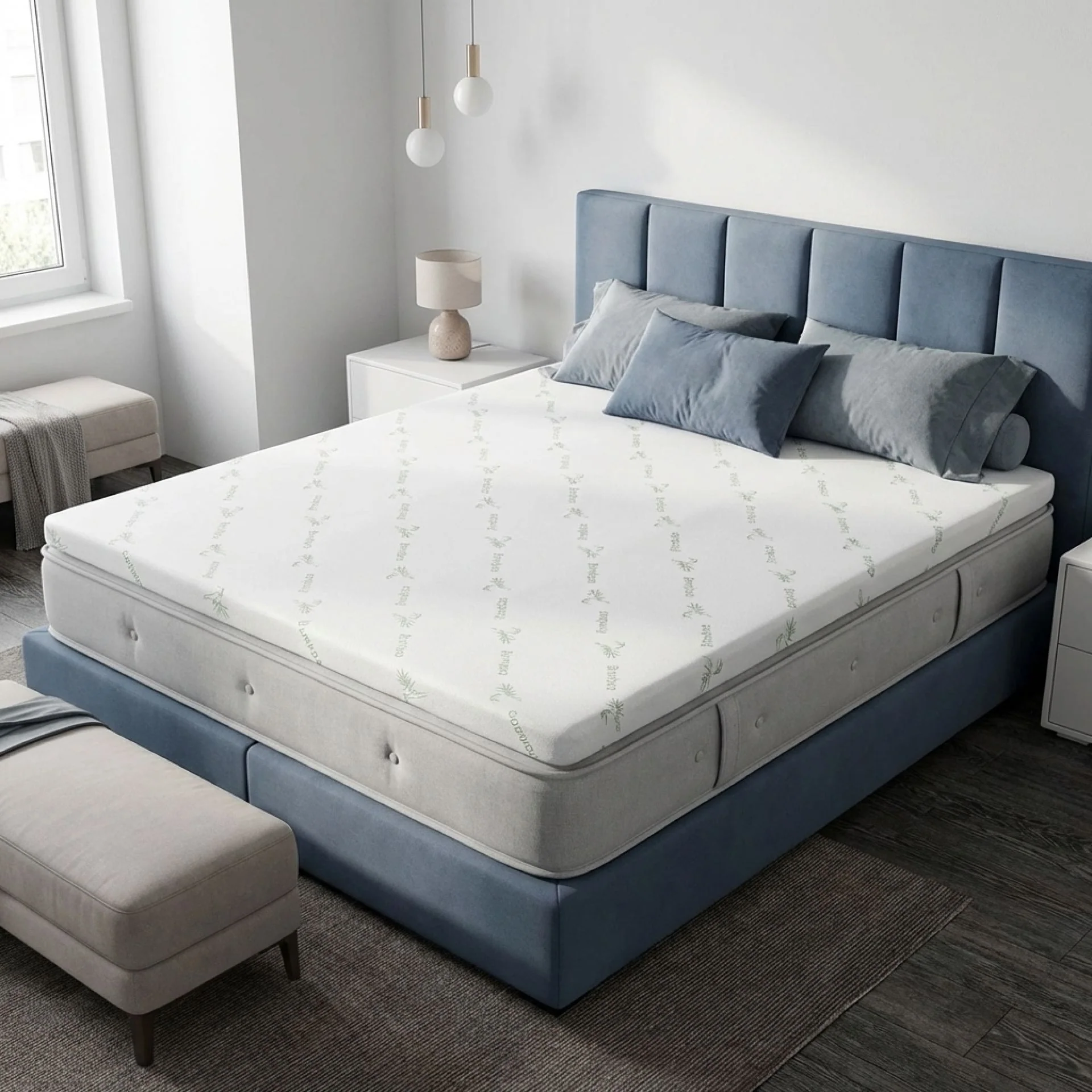 Dream Flip Dual Sided Memory Foam Mattress Topper - Super King