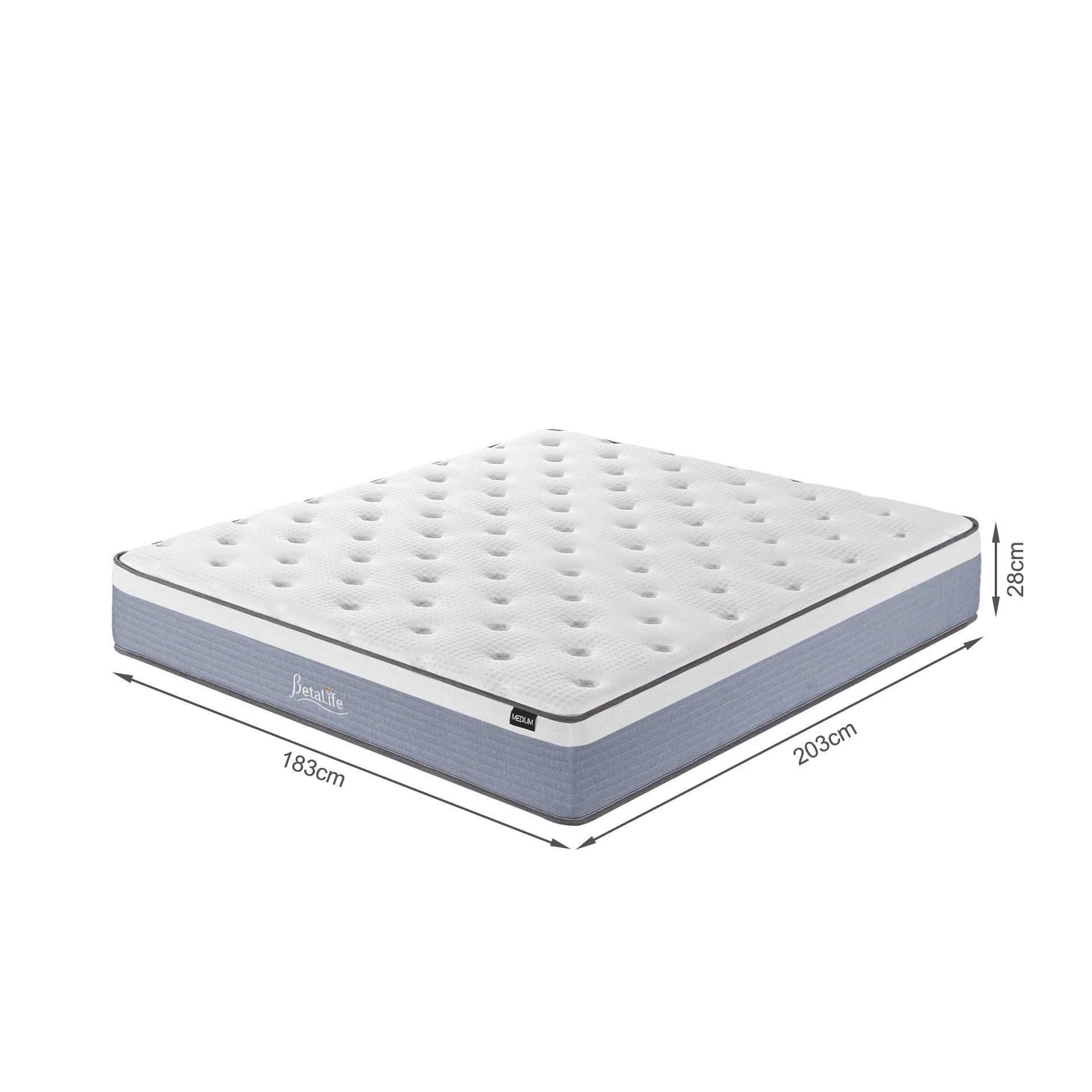 Natureblend Plus Bamboo Charcoal Medium Plush Mattress - Super King - Image 12