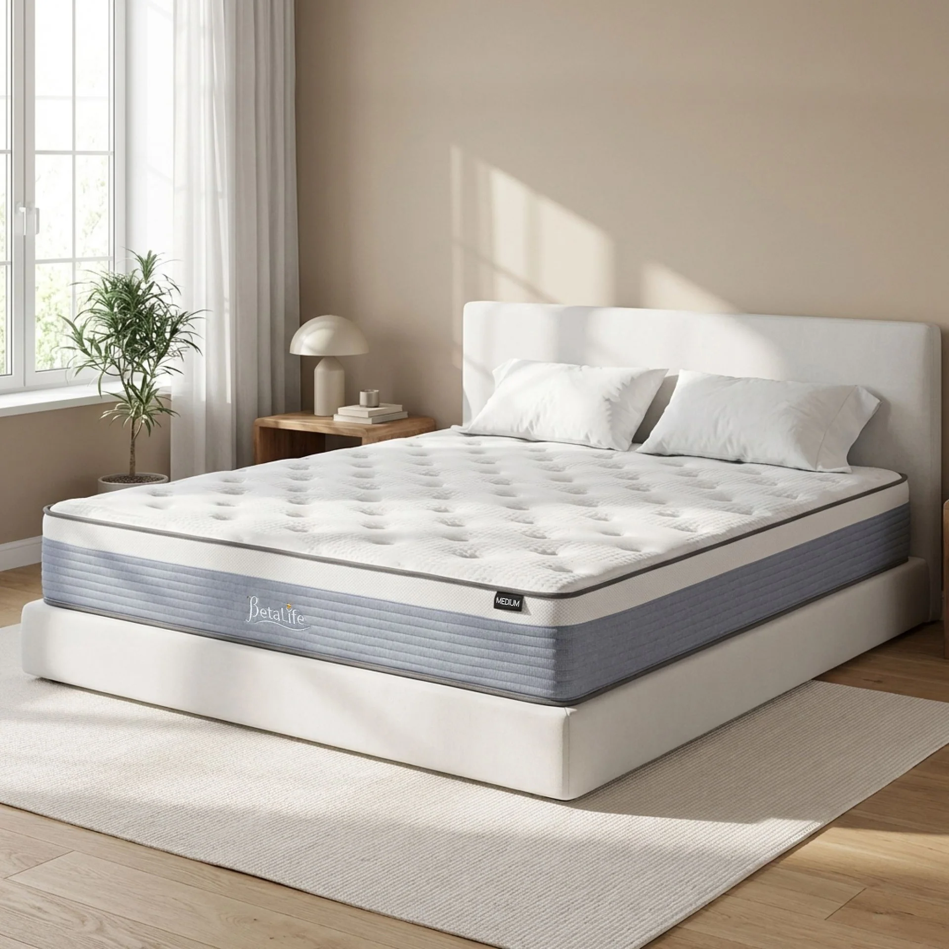 Natureblend Plus Bamboo Charcoal Medium Plush Mattress - Super King - Image 13