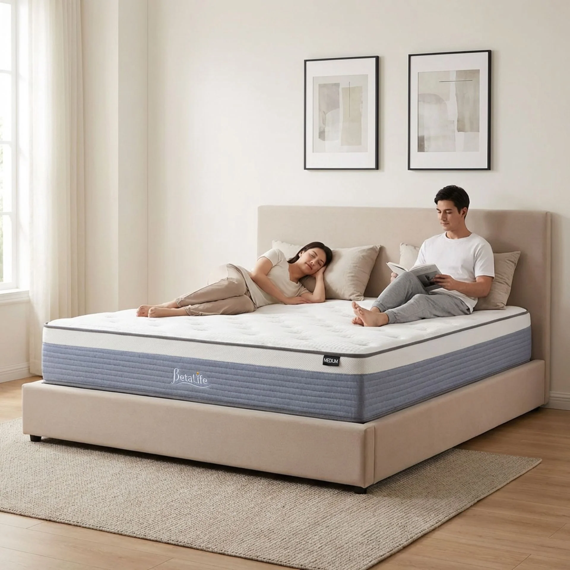 Natureblend Plus Bamboo Charcoal Medium Plush Mattress - Super King - Image 16