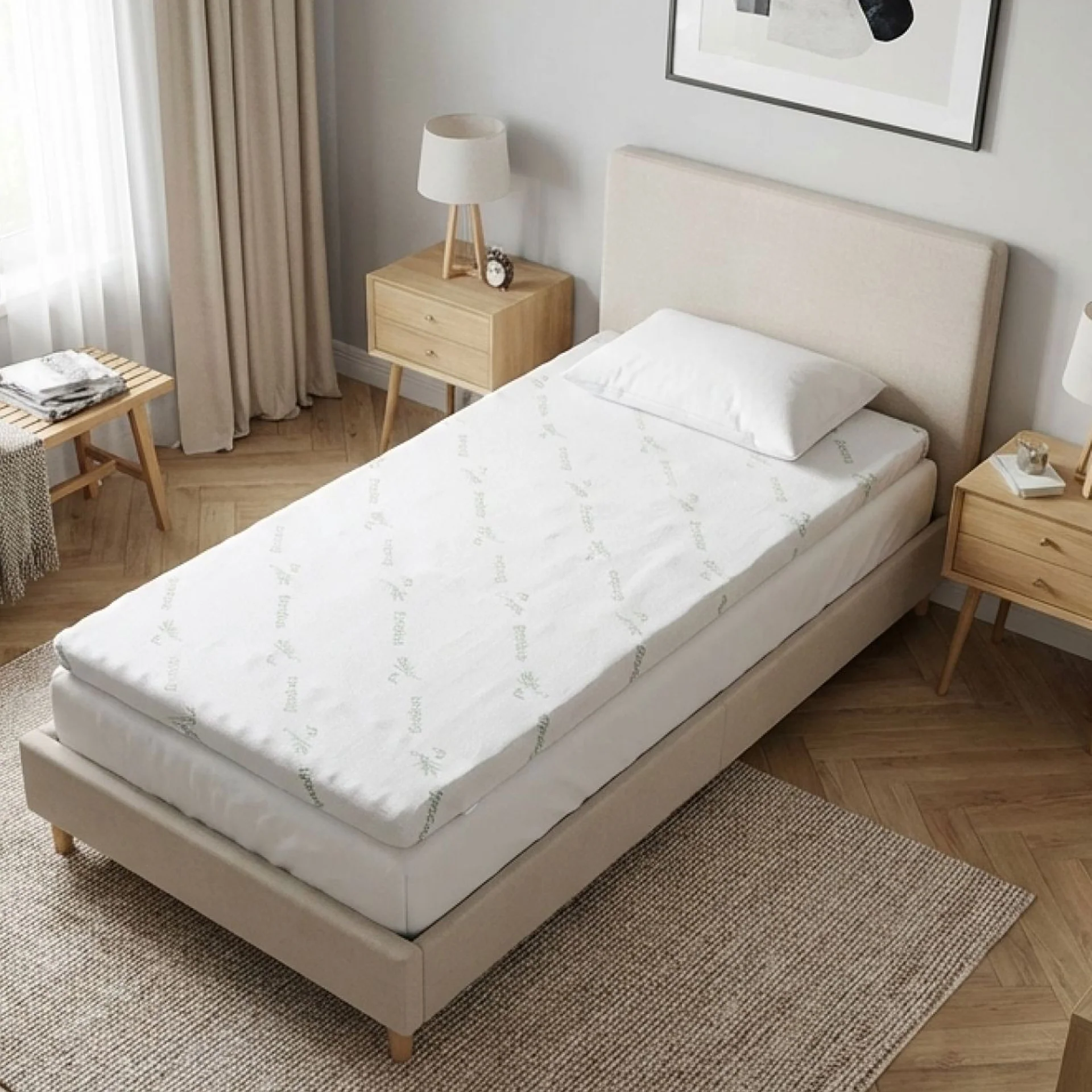 Gel Memory Foam Mattress Topper - Single
