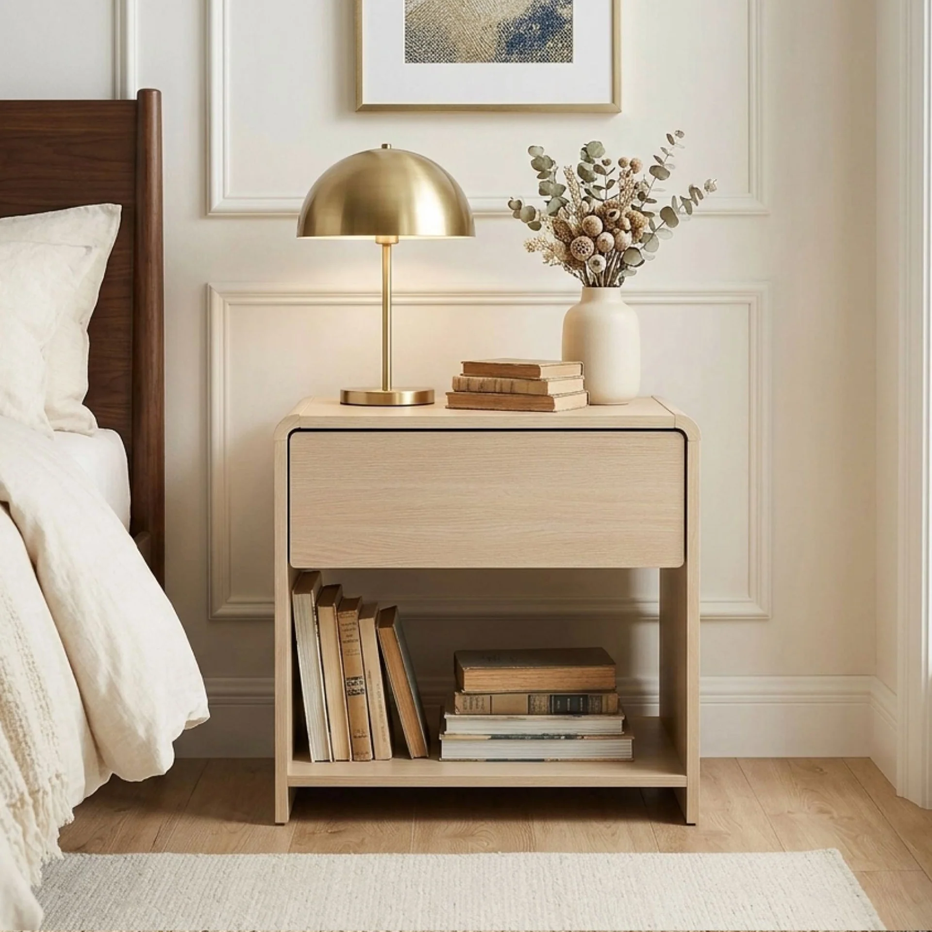 Blake Bedside Table - Oak - Image 4