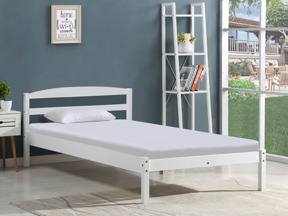 BLANC Wooden Bed - KING SINGLE