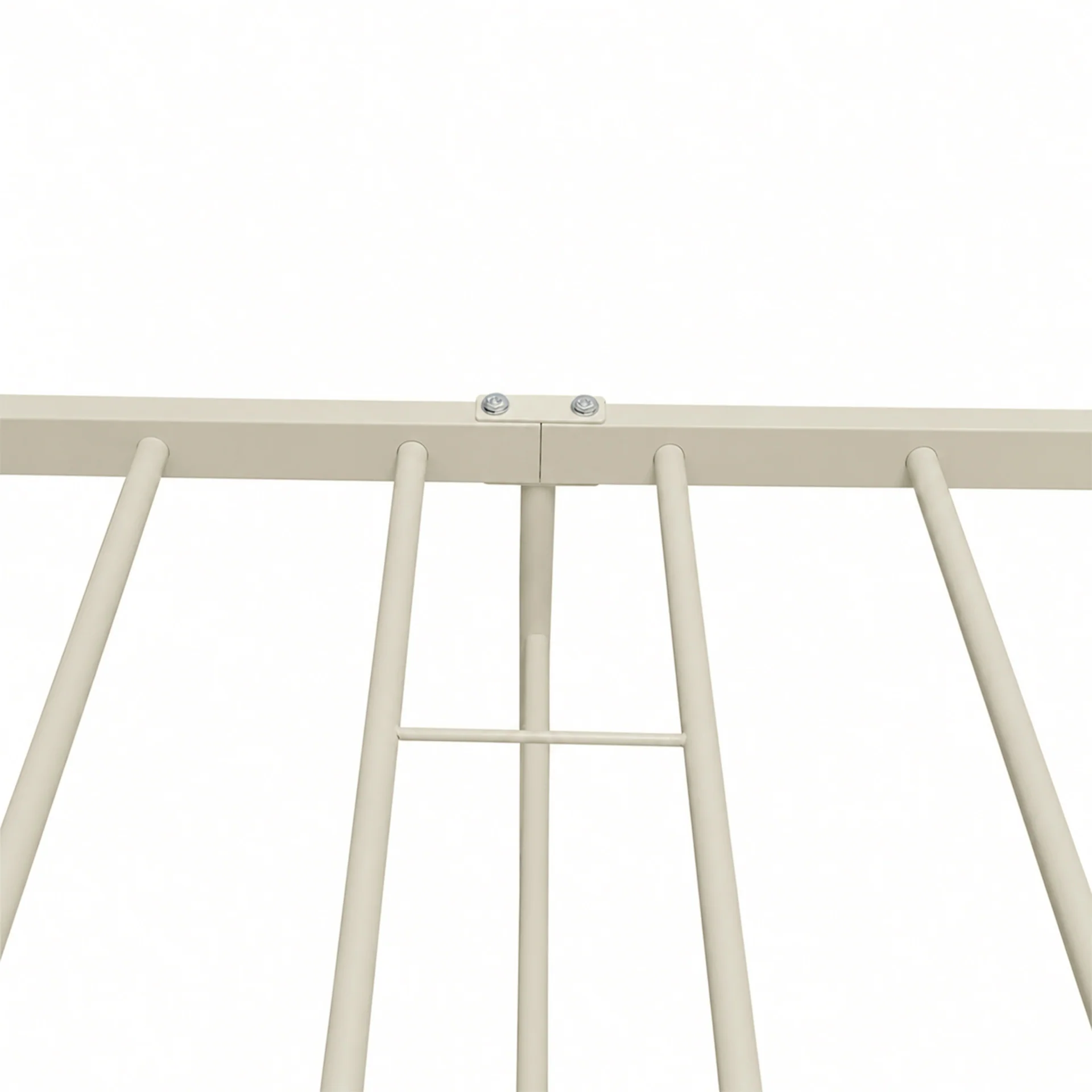 Bolt King Single Metal Bed Frame - Light Khaki - Image 13