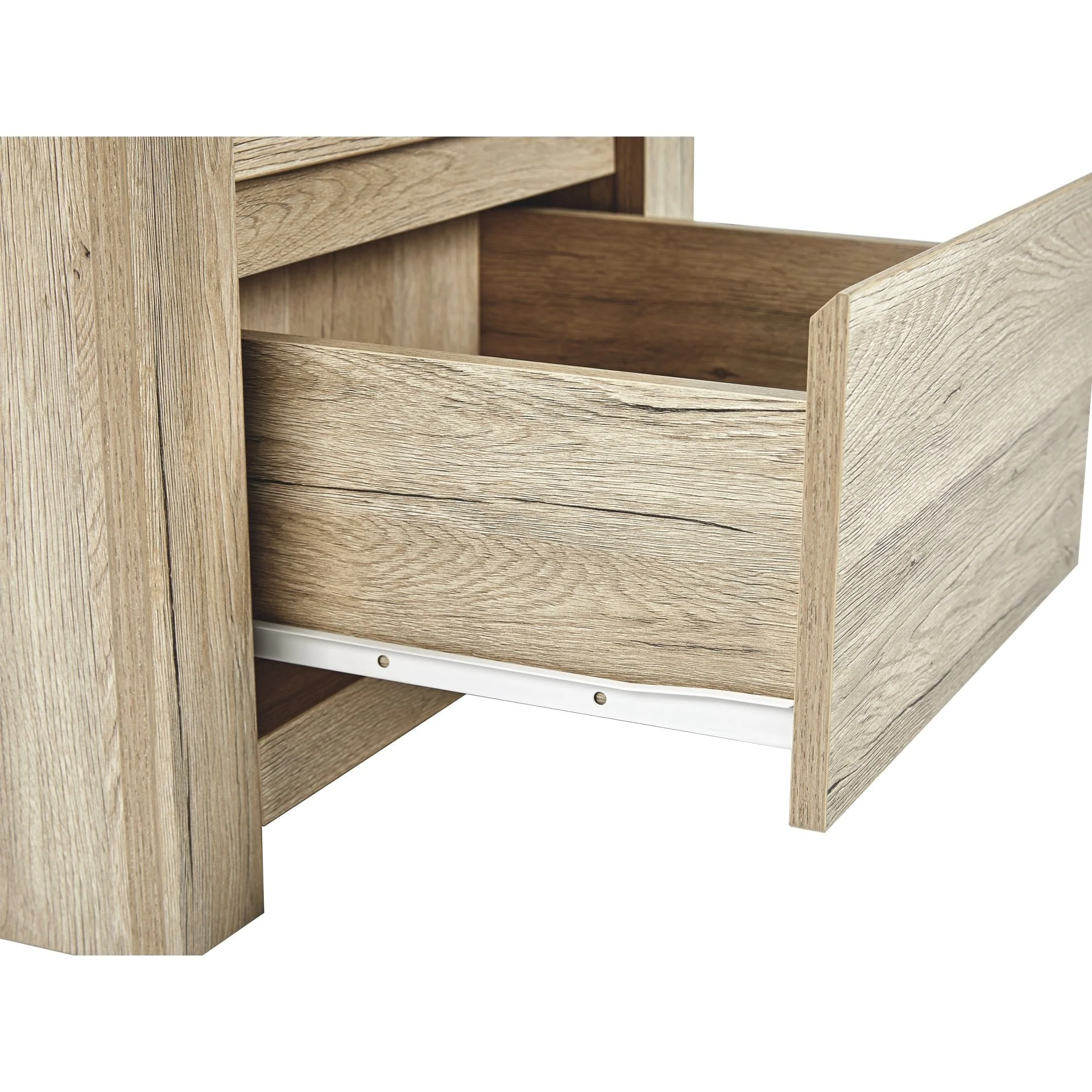 Borneo Wooden Bedside Table - Oak - Image 9