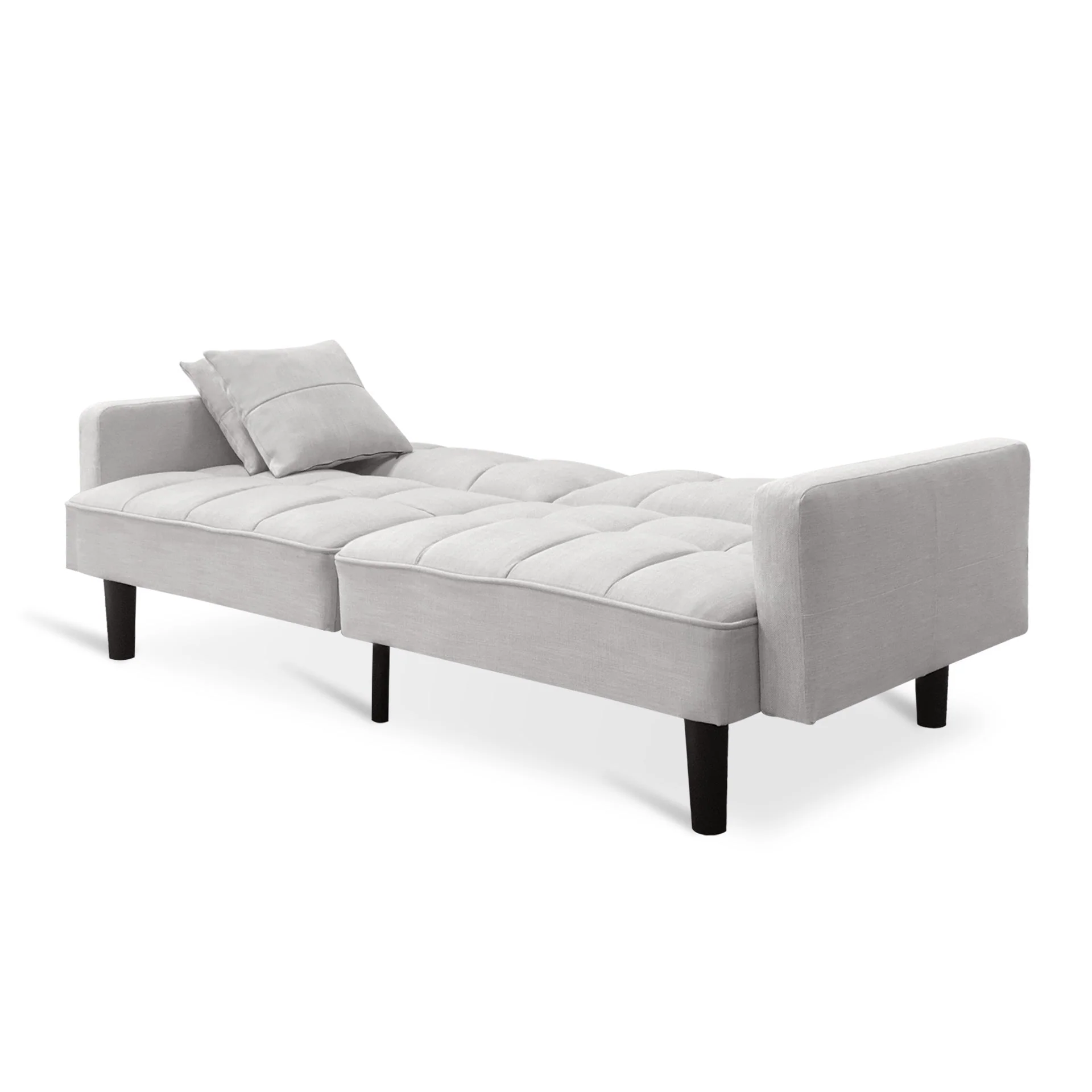 Boston 3 Seater Sofa Bed - Oat White - Image 7