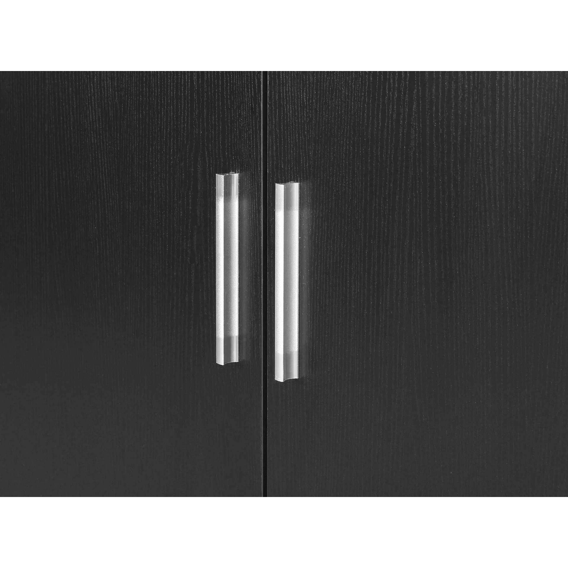 Bram 2 Door Wardrobe with 2 Drawers - Black - Image 8