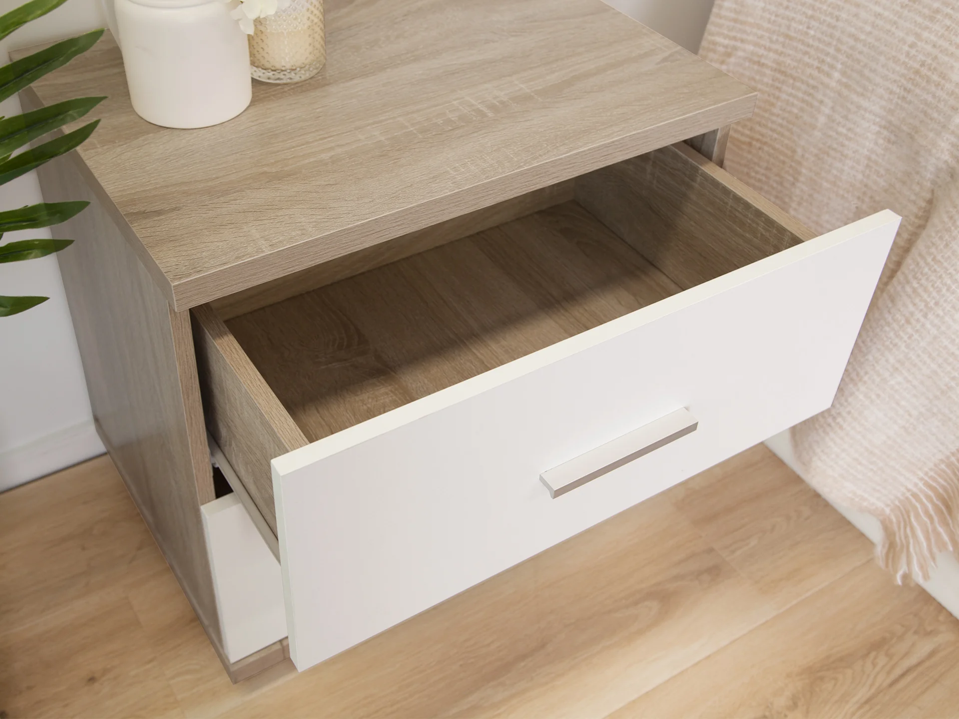 Bram Bedside Table - Oak - Image 5
